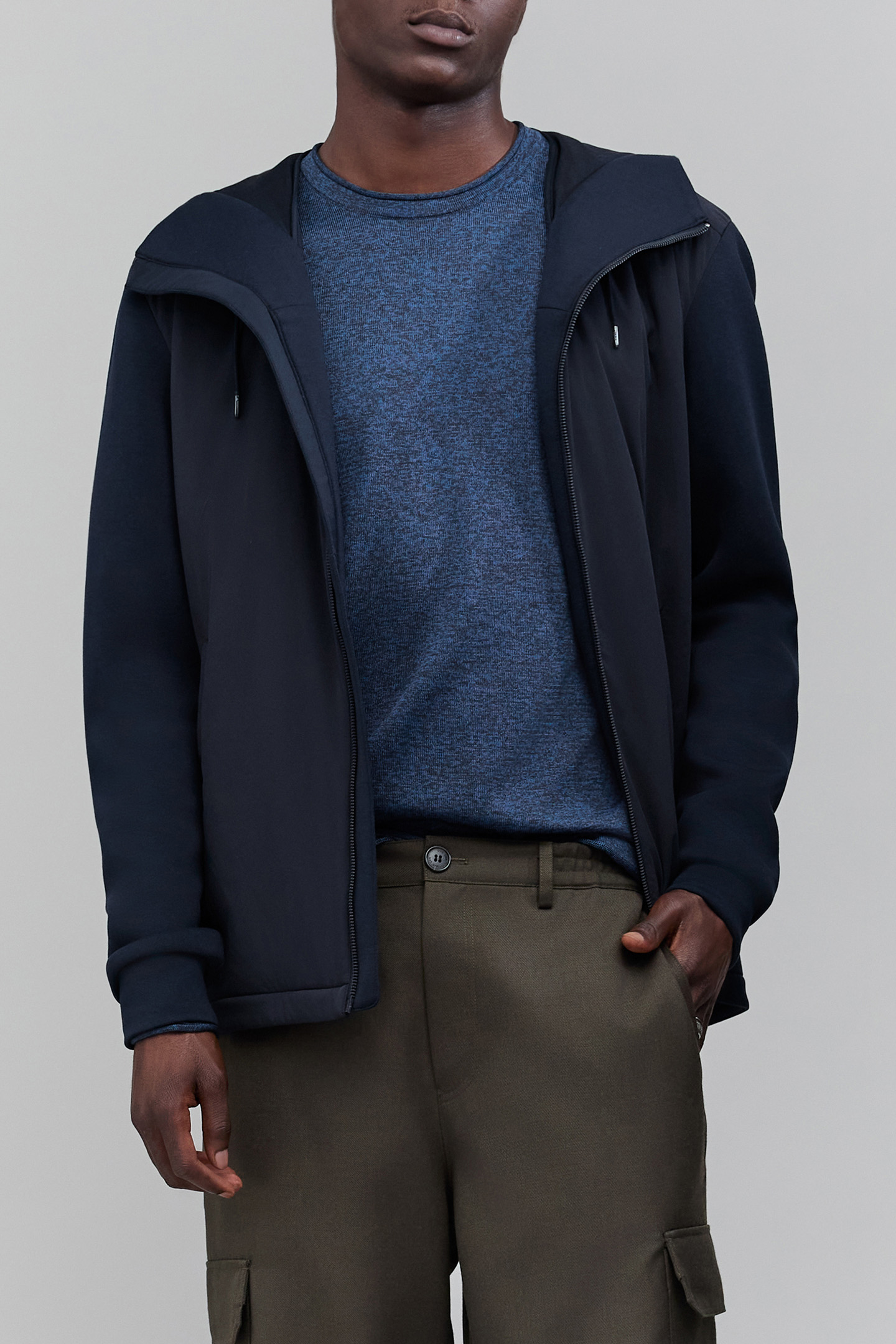 NAVY BI-MATERIAL UNDER-DOUDOUNE 4