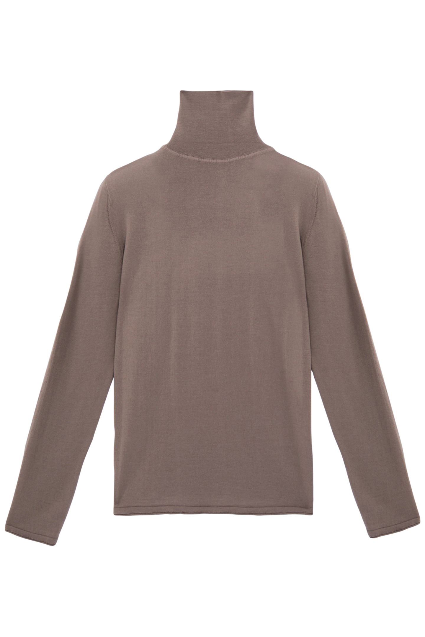 BROWN TURTLENECK KNIT SWEATER 4