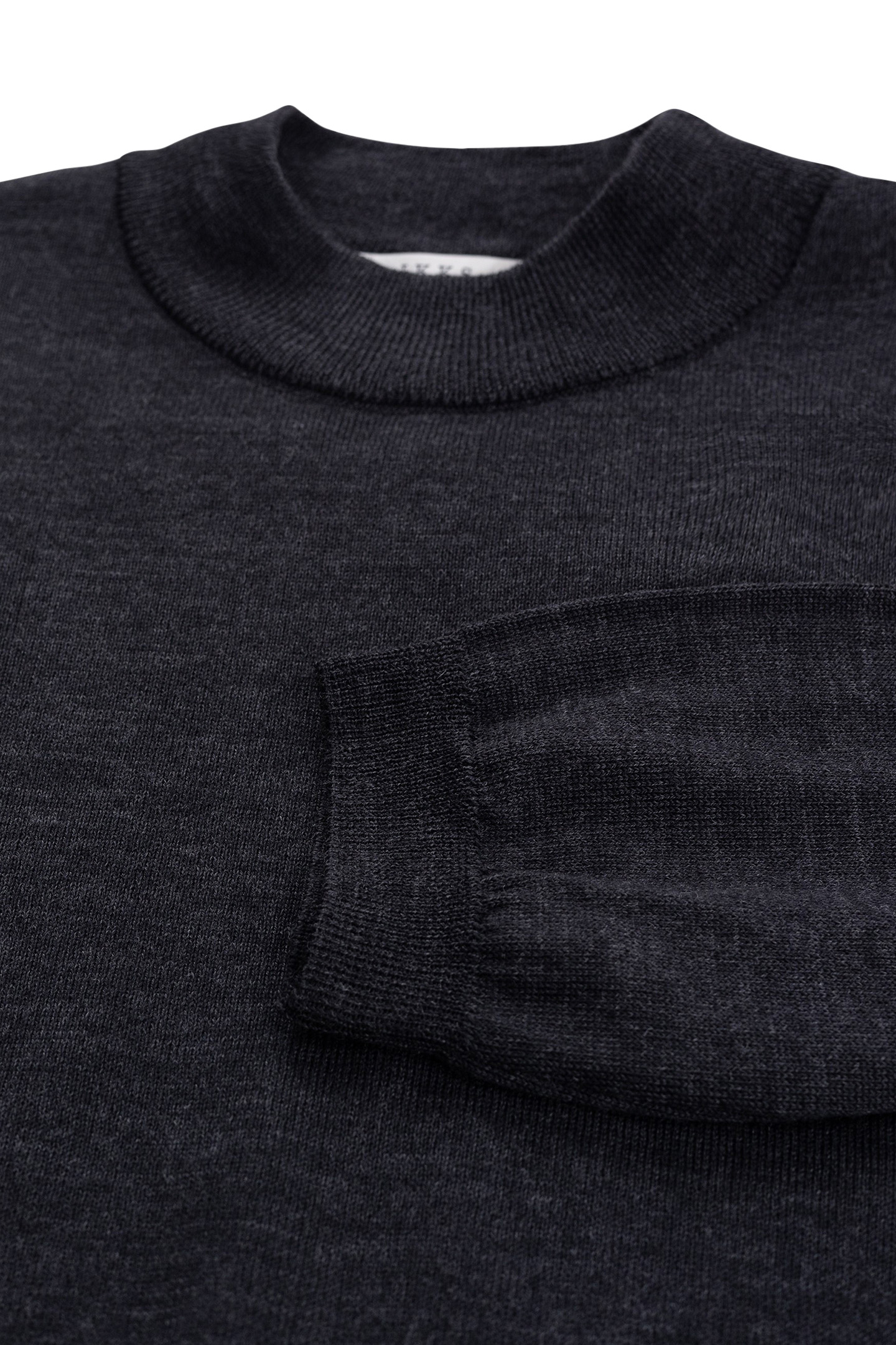 NAVY MOCK-NECK SWEATER 5
