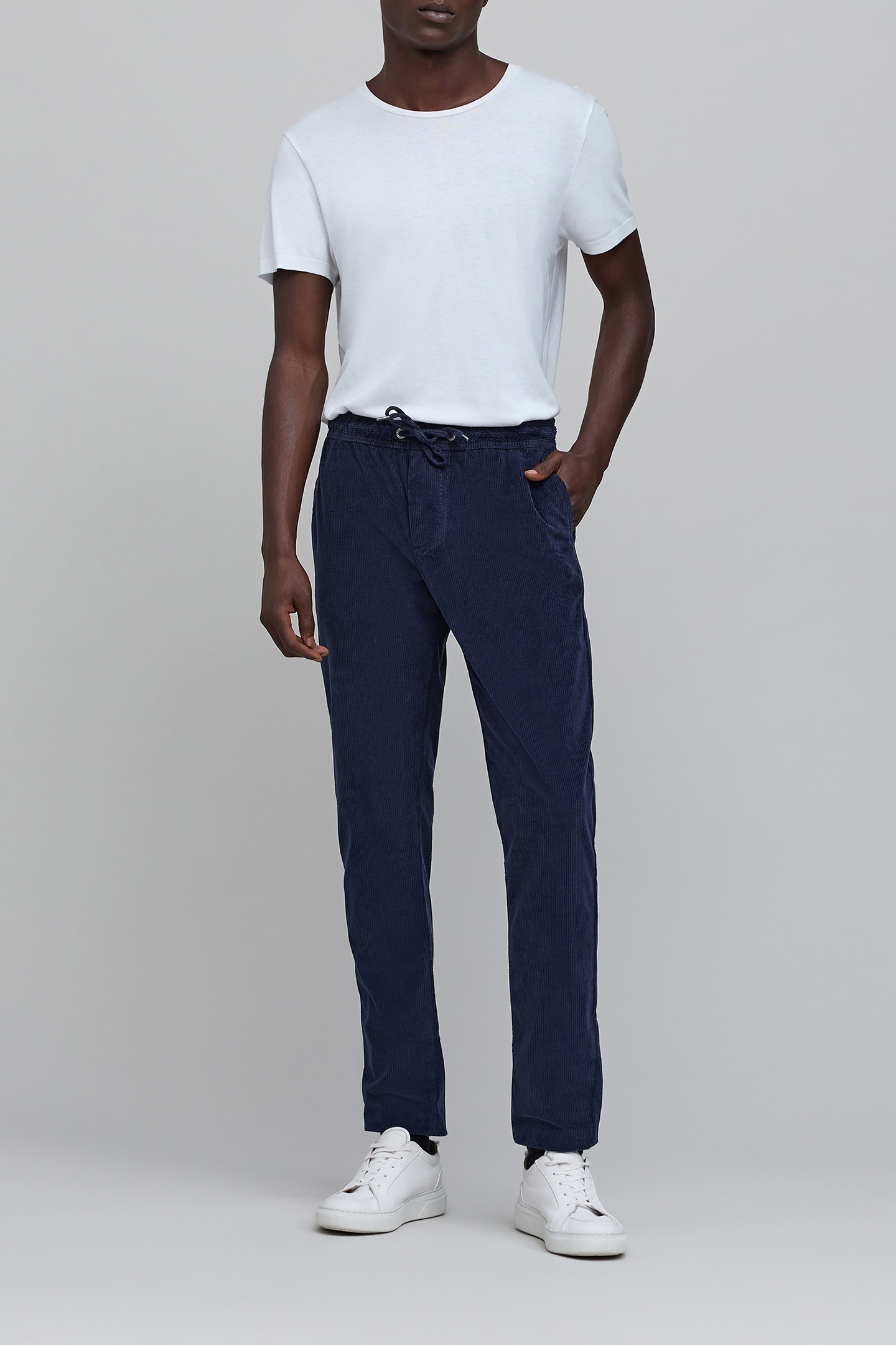 INDIGO CORDUROY JOGPANTS 3