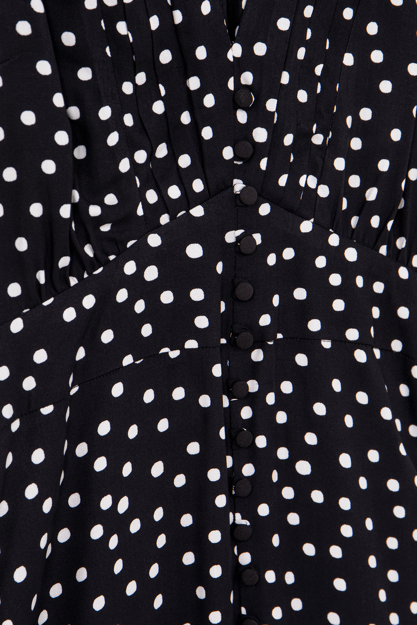 BLACK LENZING™ ECOVERO™ POLKA DOT PRINT DRESS 6