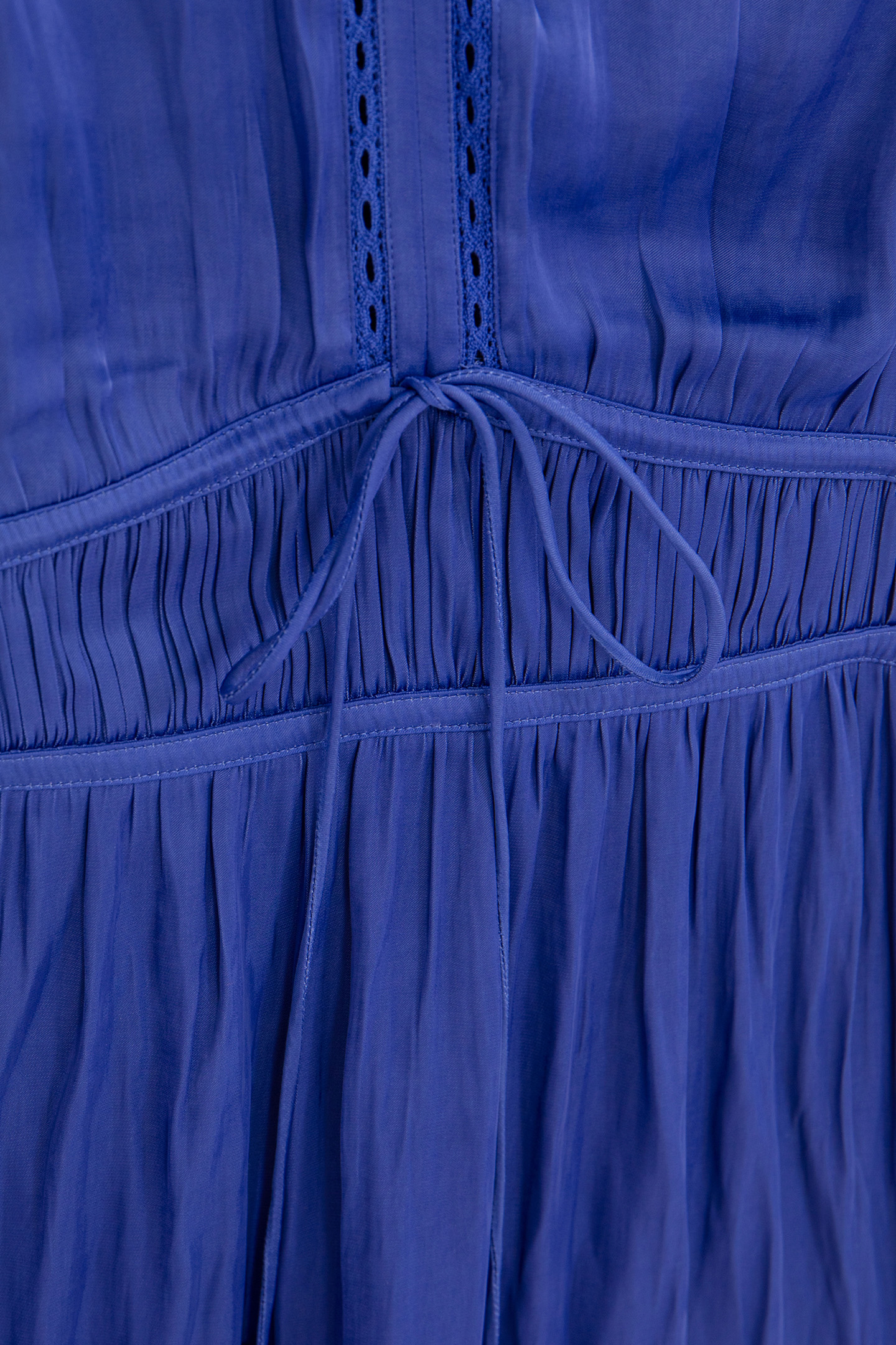 ROYAL BLUE CRUMPLED DRESS WITH BUTTERFLY SLEEVES 7