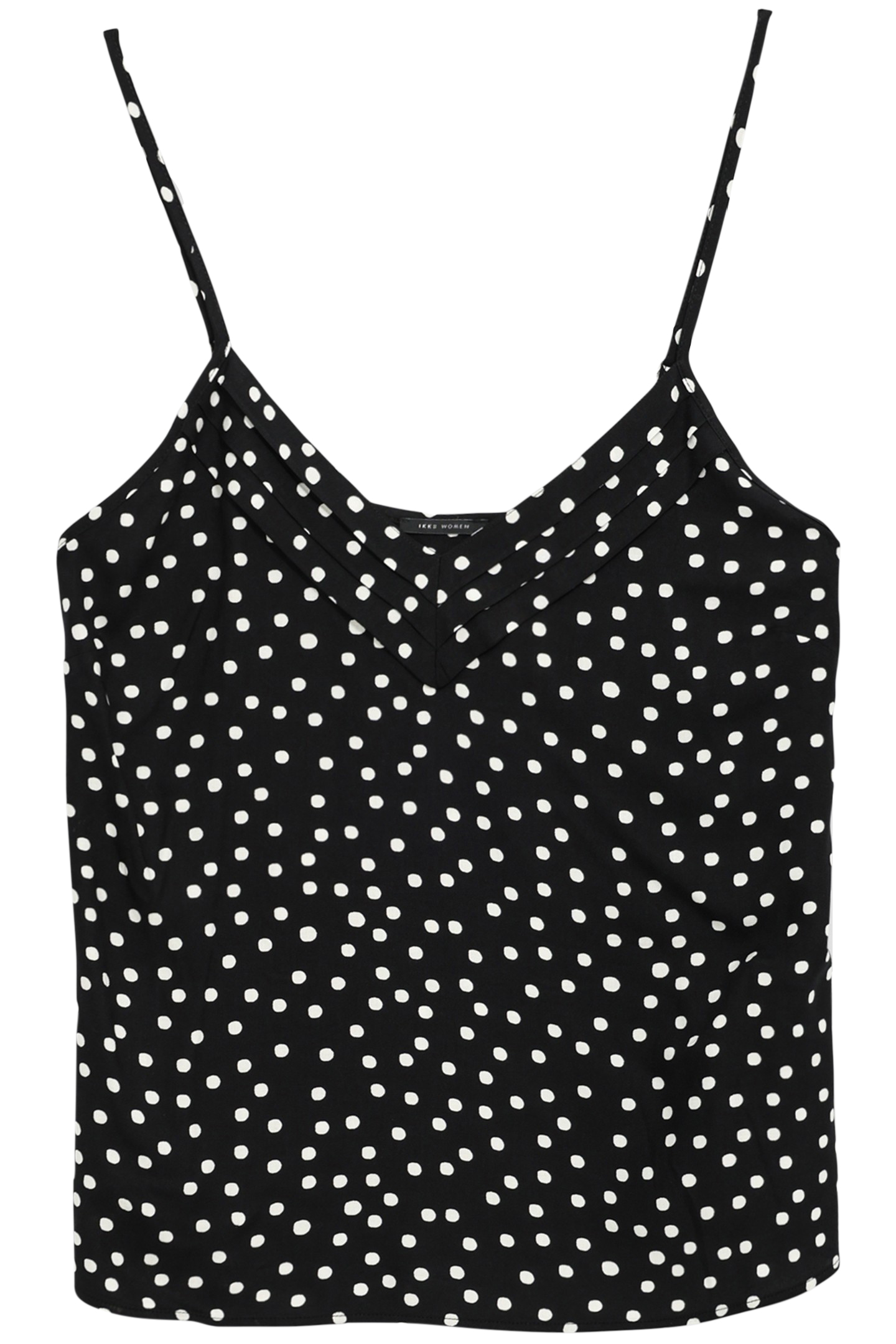 BLACK THIN STRAPS CAMISOLE LENZING™ ECOVERO™ POLKA DOTS 4