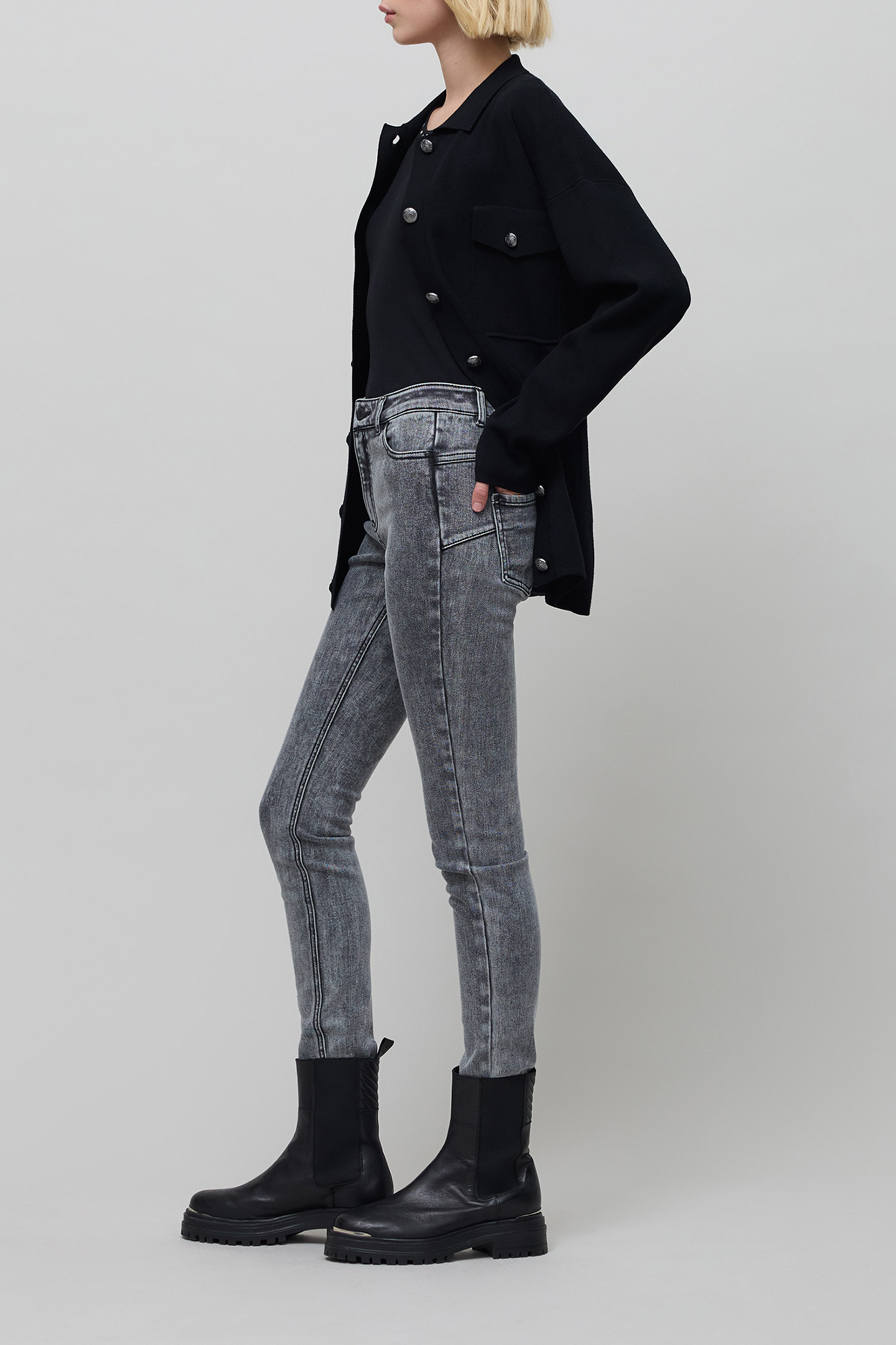 SLIM BLACK SCULPT UP JEANS 5