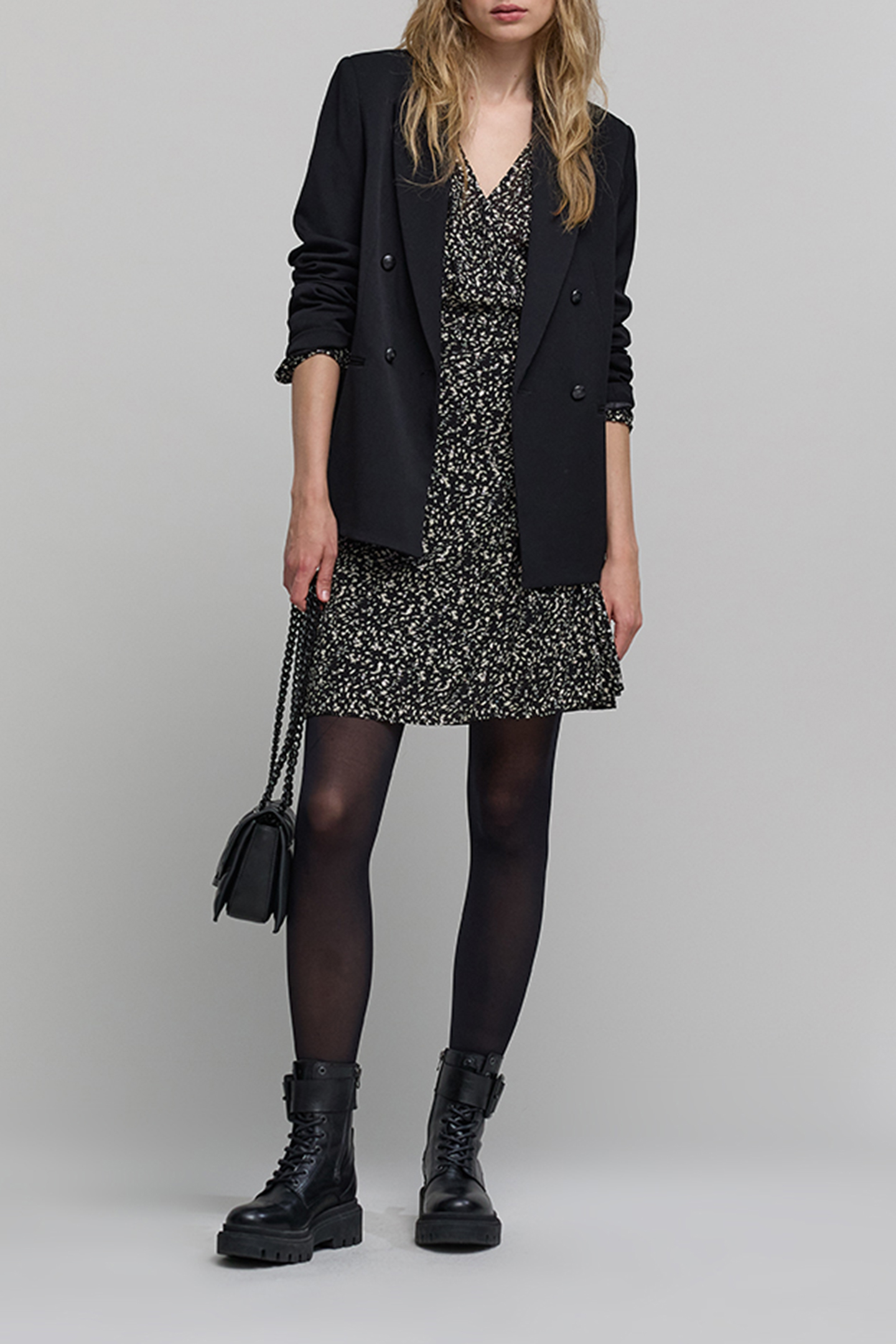 BLACK ROCK TACHIST PRINT WRAP DRESS 4