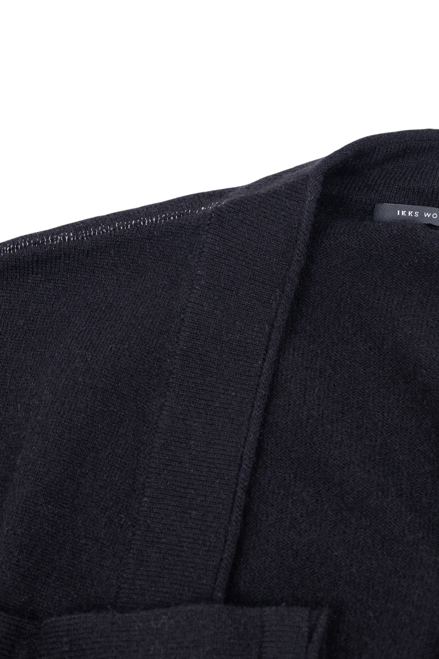 BLACK KNITTED CARDIGAN WITH STAR PATTERN SLEEVE 2