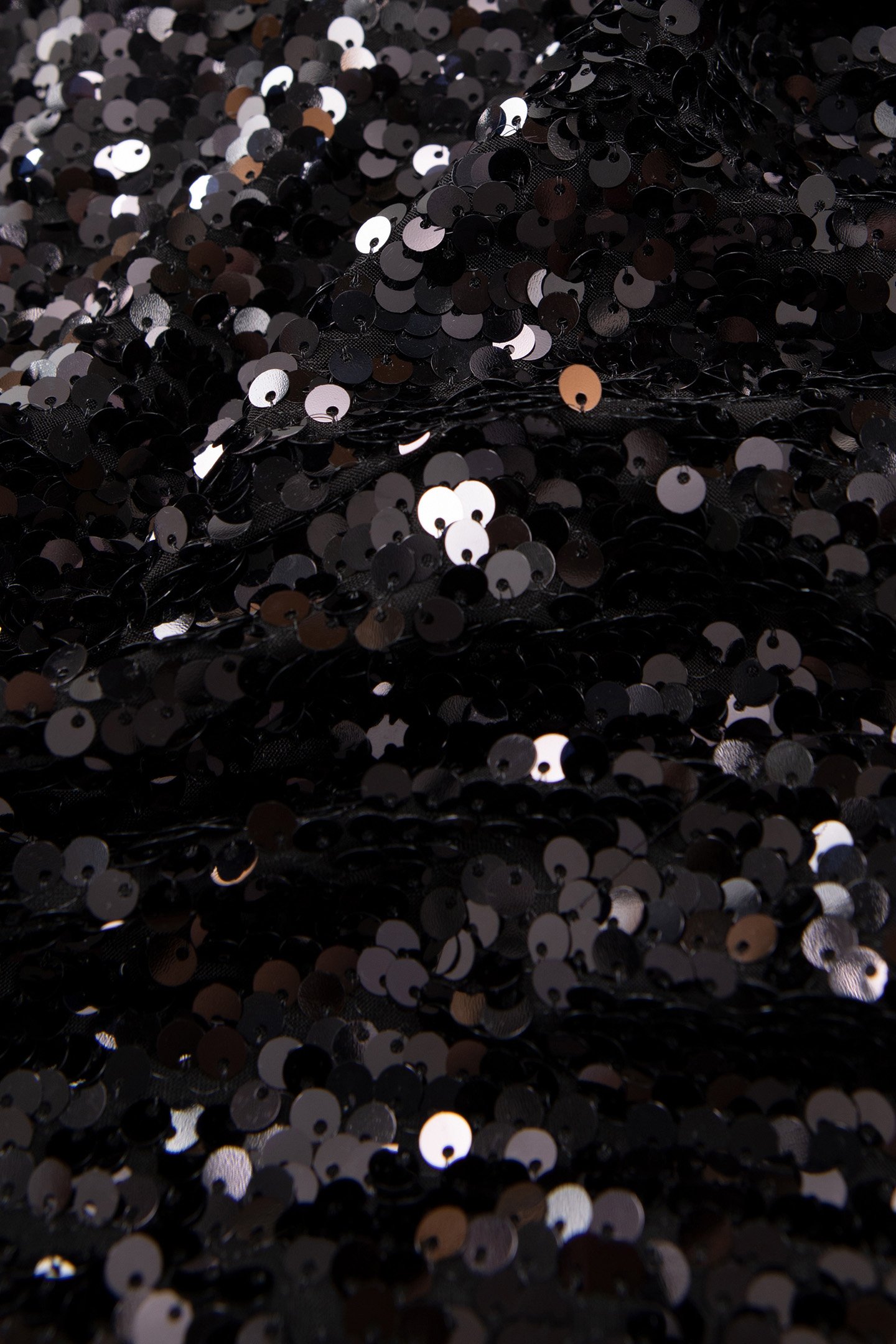 SHORT BLACK SEQUIN EMBROIDERED SKIRT 6