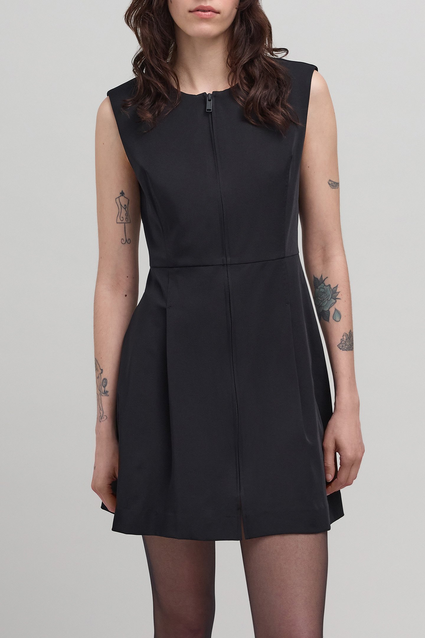 BLACK ZIP DRESS WITH TECHNICAL SPIRIT by IKKS