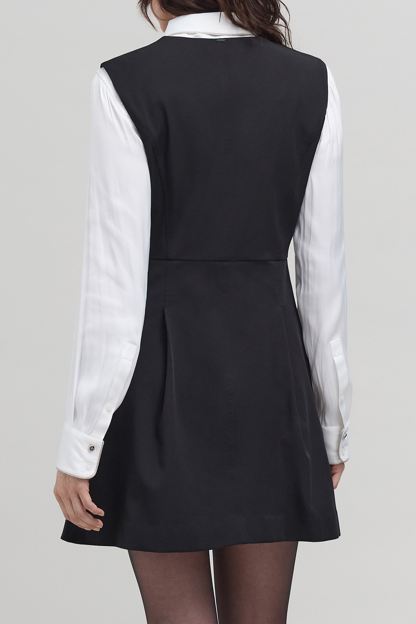 BLACK ZIP DRESS WITH TECHNICAL SPIRIT 6