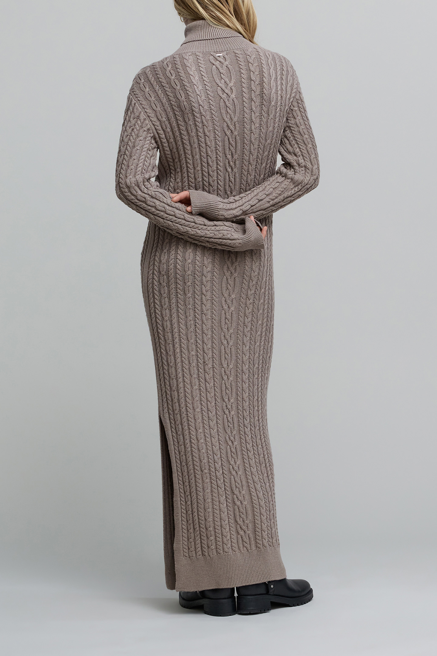 SESAME KNIT MIDI SWEATER DRESS WITH TWISTS 2