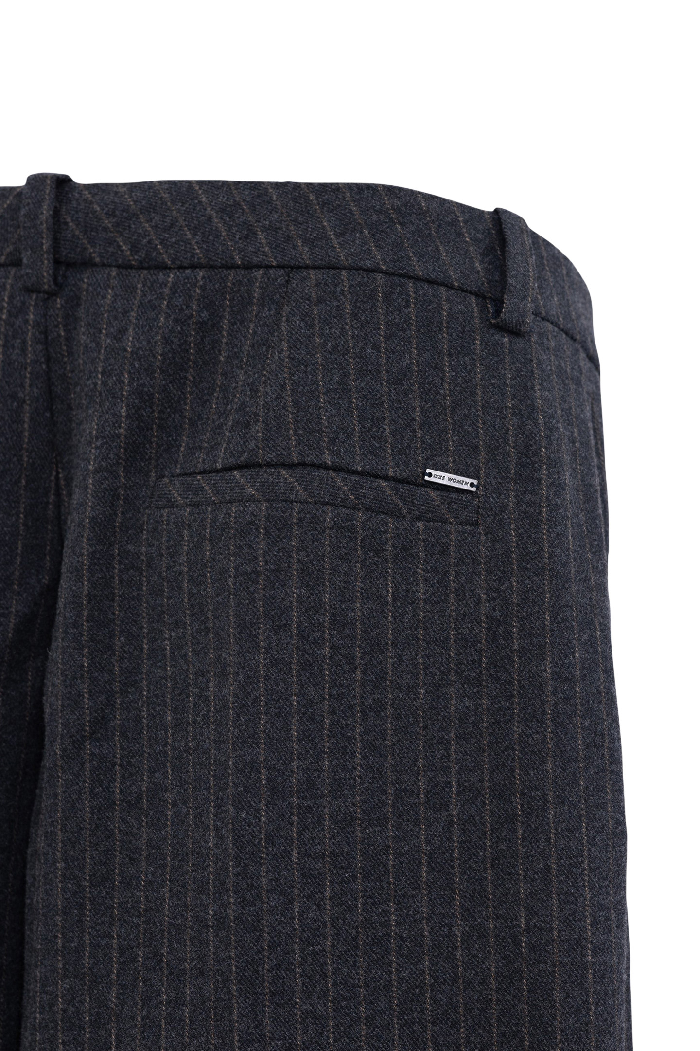 GRAY FLARE SUIT PANTS WITH TENNIS STRIPES 9