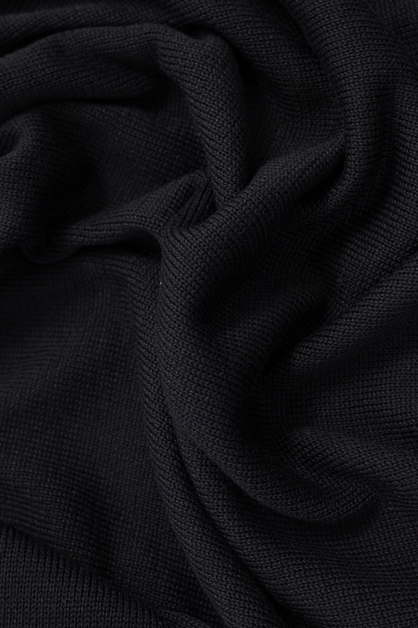 BLACK KNITTED SWEATER WITH STUDDED MESSAGE 7