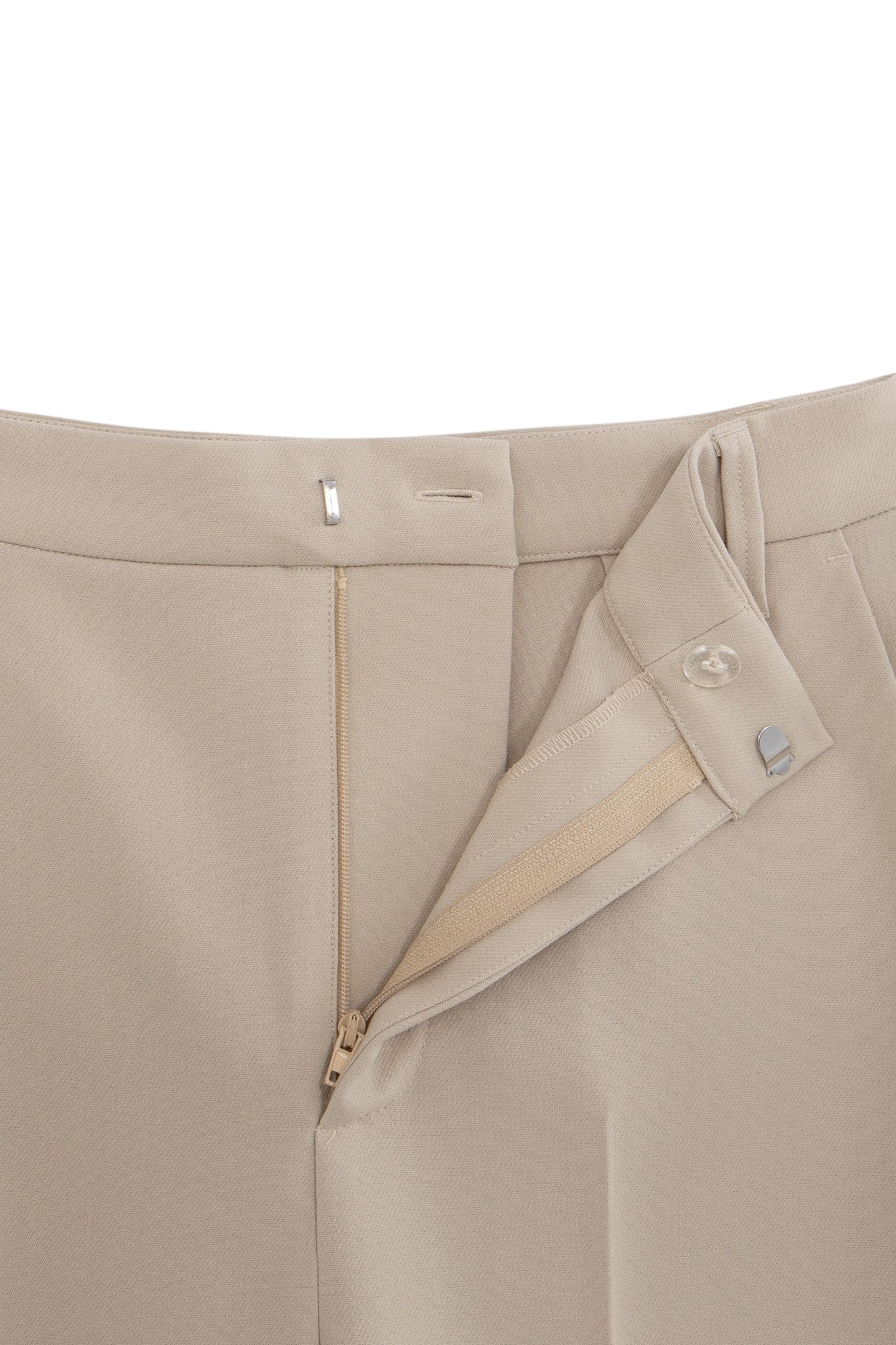 BEIGE RECYCLED POLYESTER SUIT PANTS 5