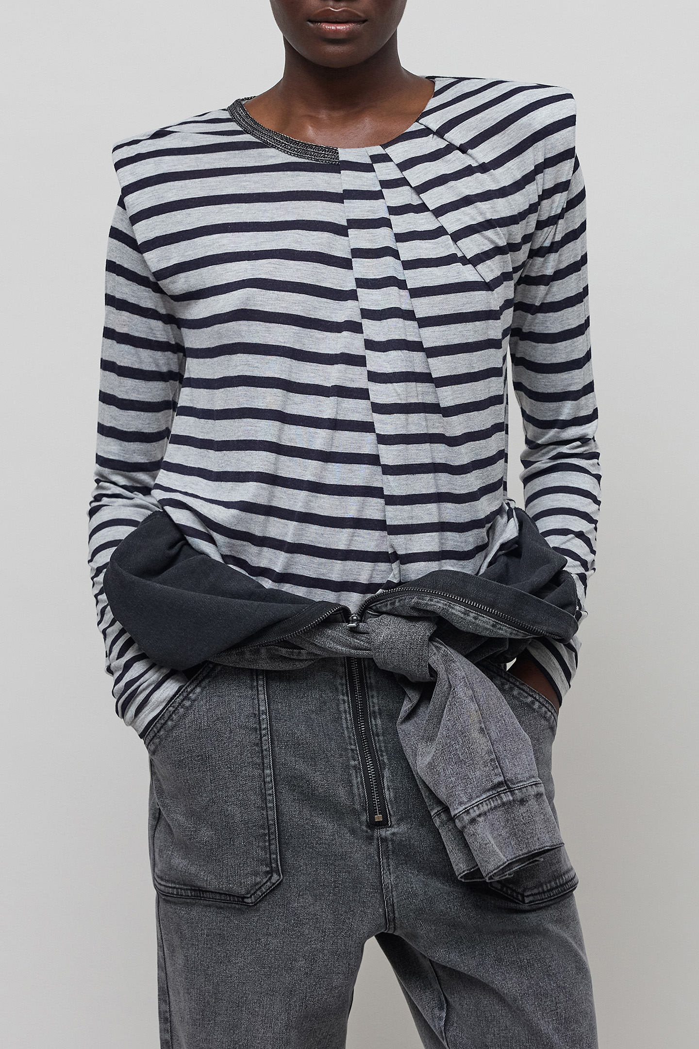 SAILOR T-SHIRT WITH ROUND NECK AND PEARLS 4