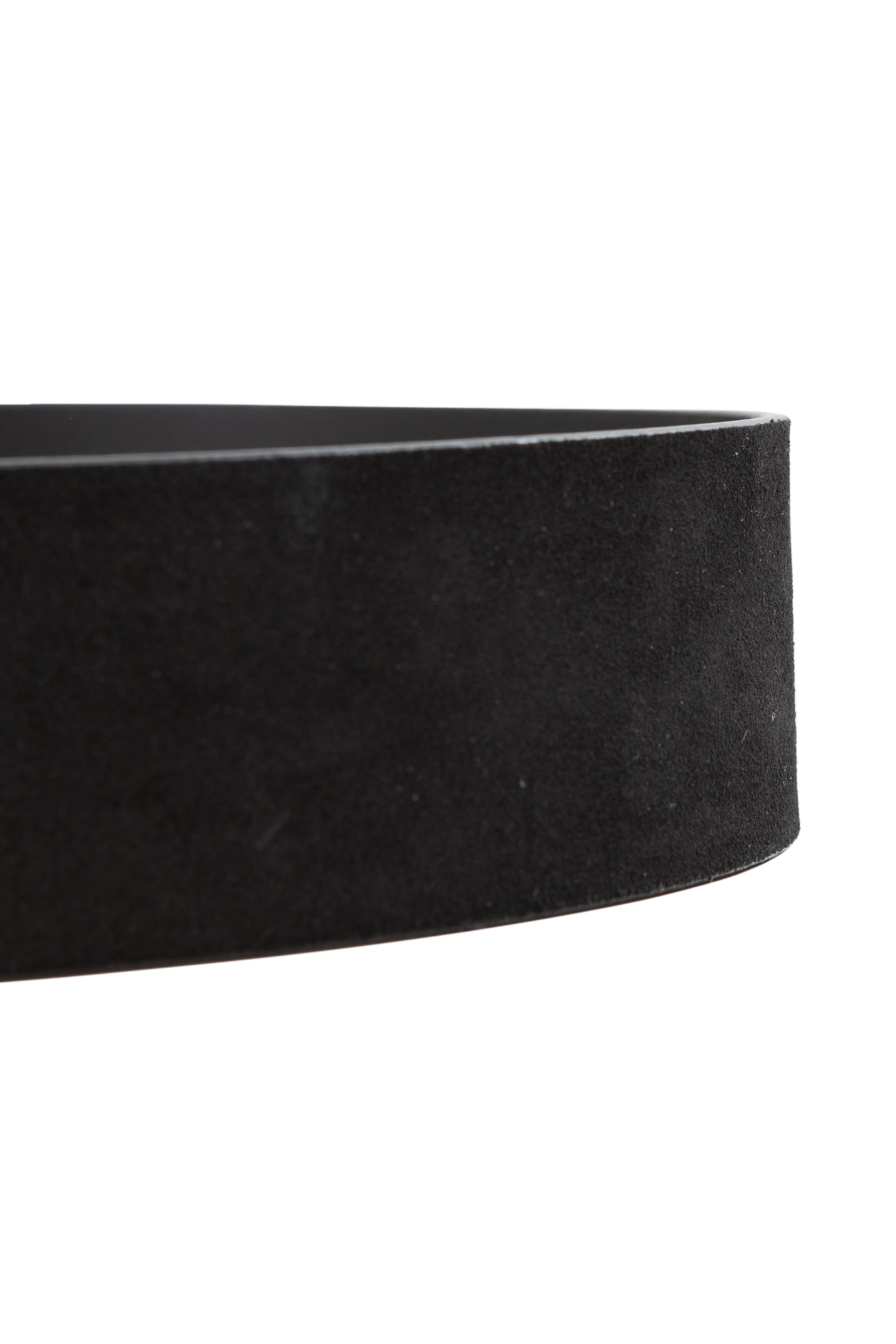 OVAL BUCKLE SUEDE BLACK DRESS BELT 4