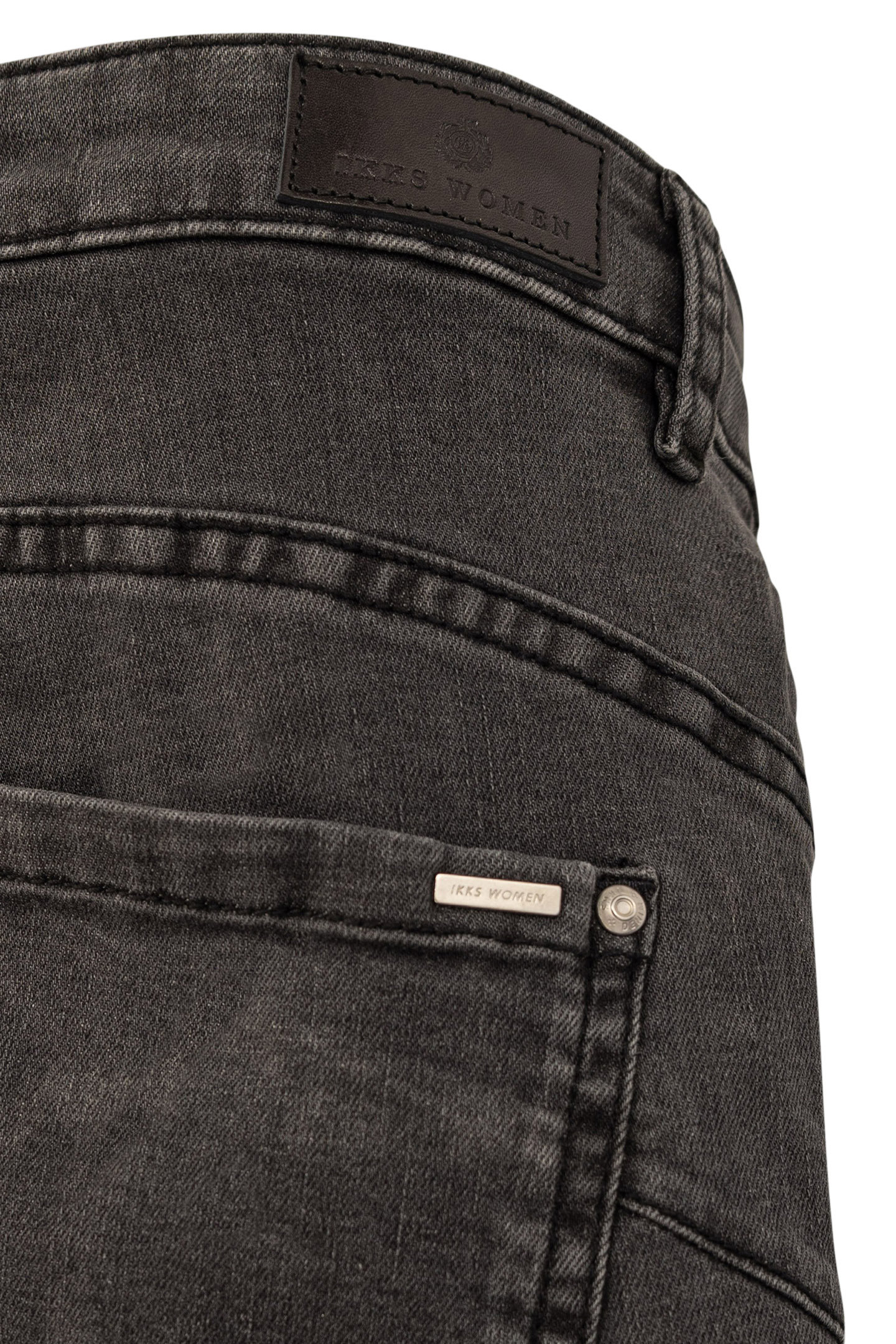 7/8 SLIM GREY POWERSTRETCH SIDE-ZIP JEANS 4