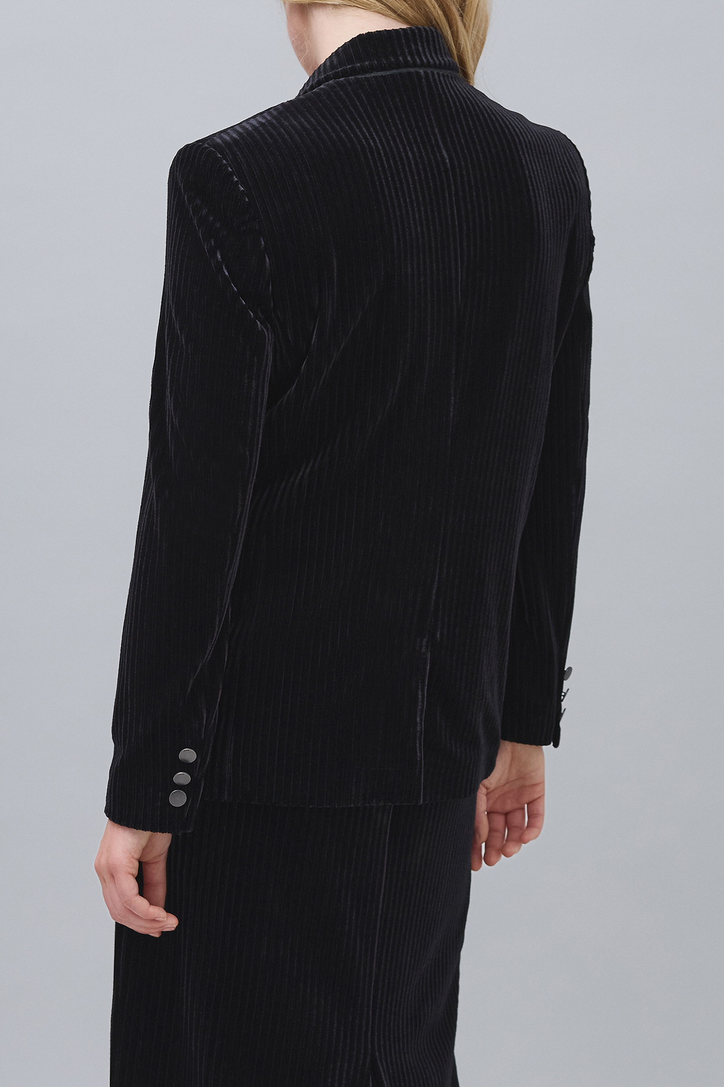 BLACK CORDUROY SUIT JACKET 2