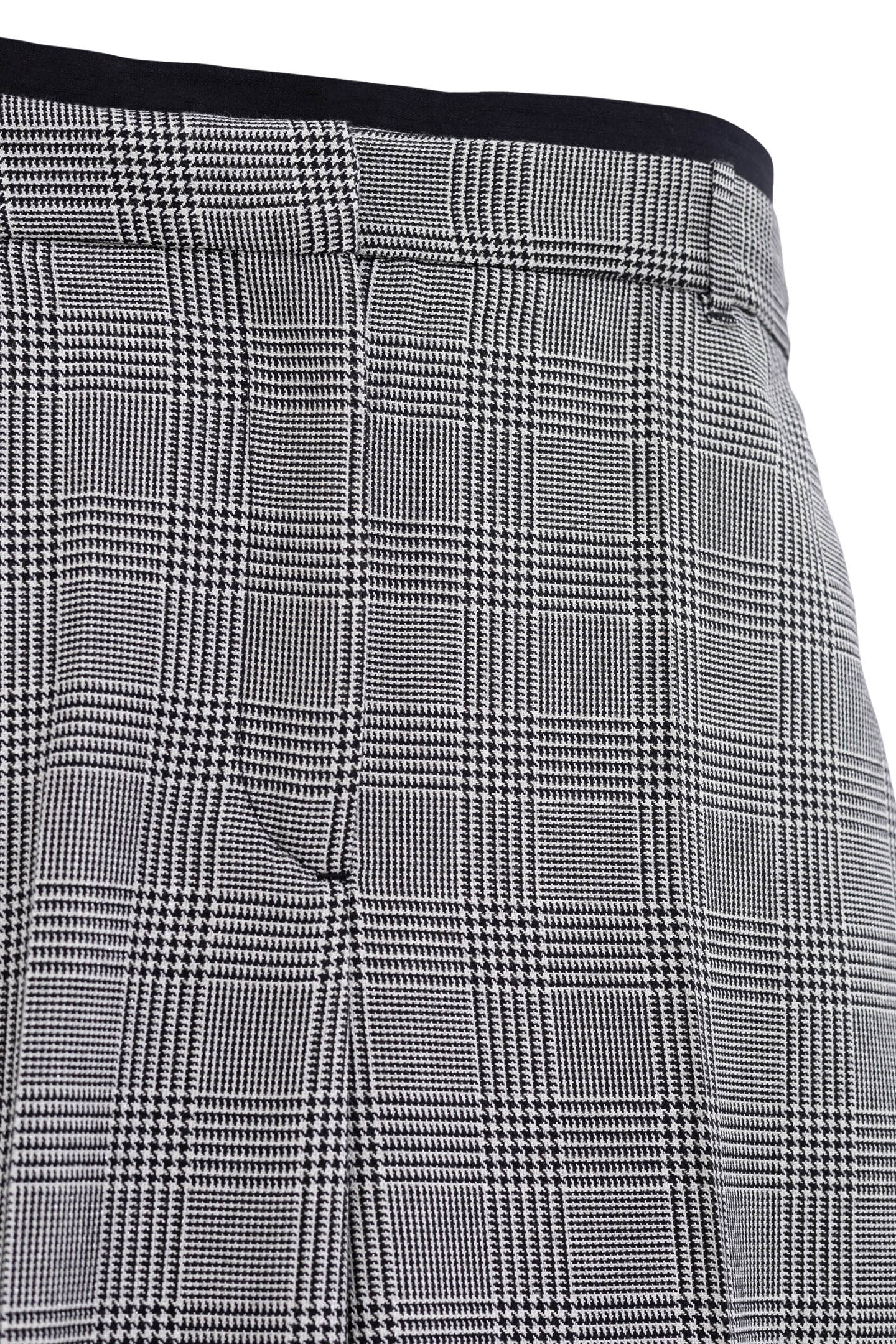 BLACK PRINCE OF WALES LUREX SUIT PANTS 5