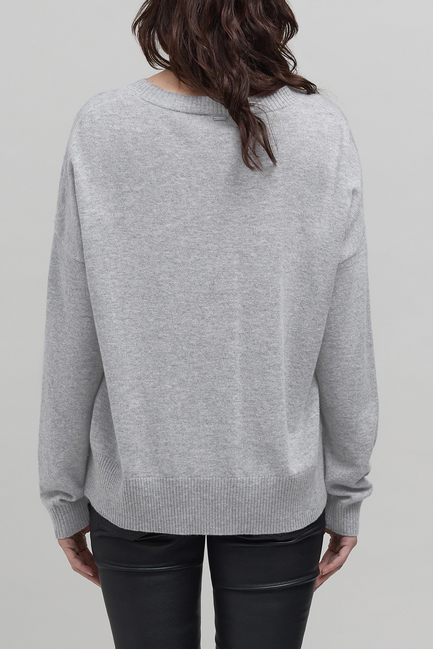 GREY KNIT SKULL SWEATER 2