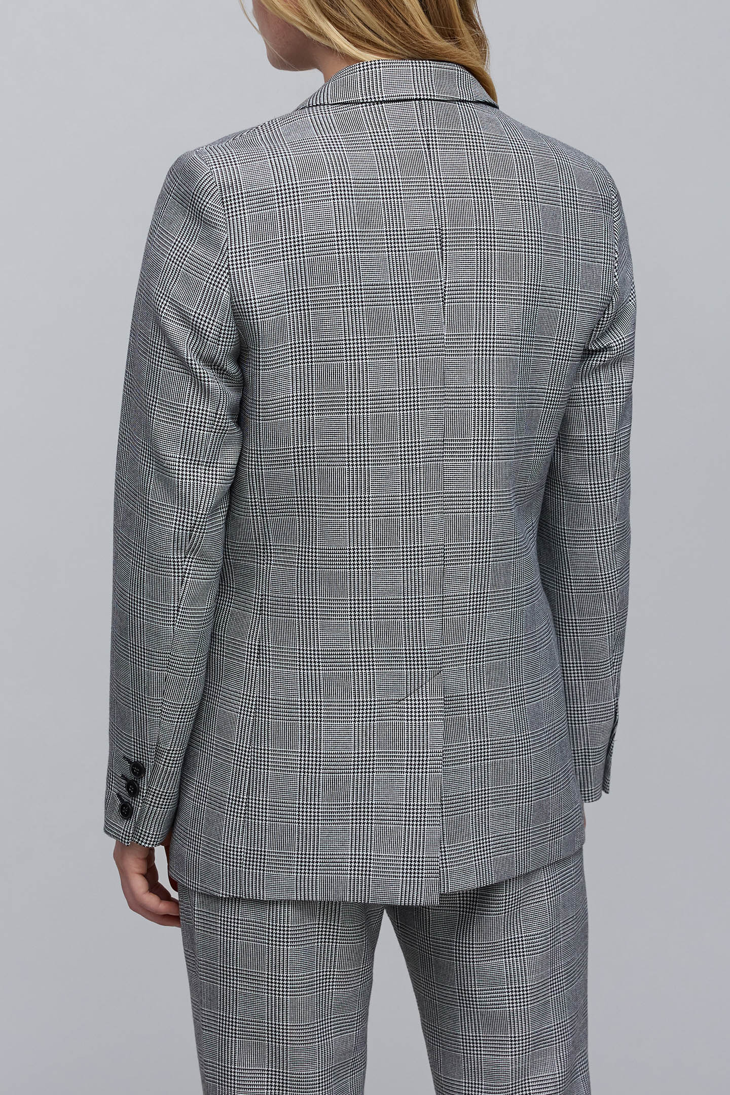 BLACK PRINCE OF WALES LUREX SUIT JACKET 2