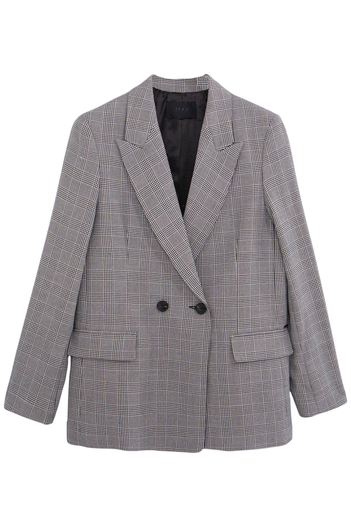 BLACK PRINCE OF WALES LUREX SUIT JACKET 4