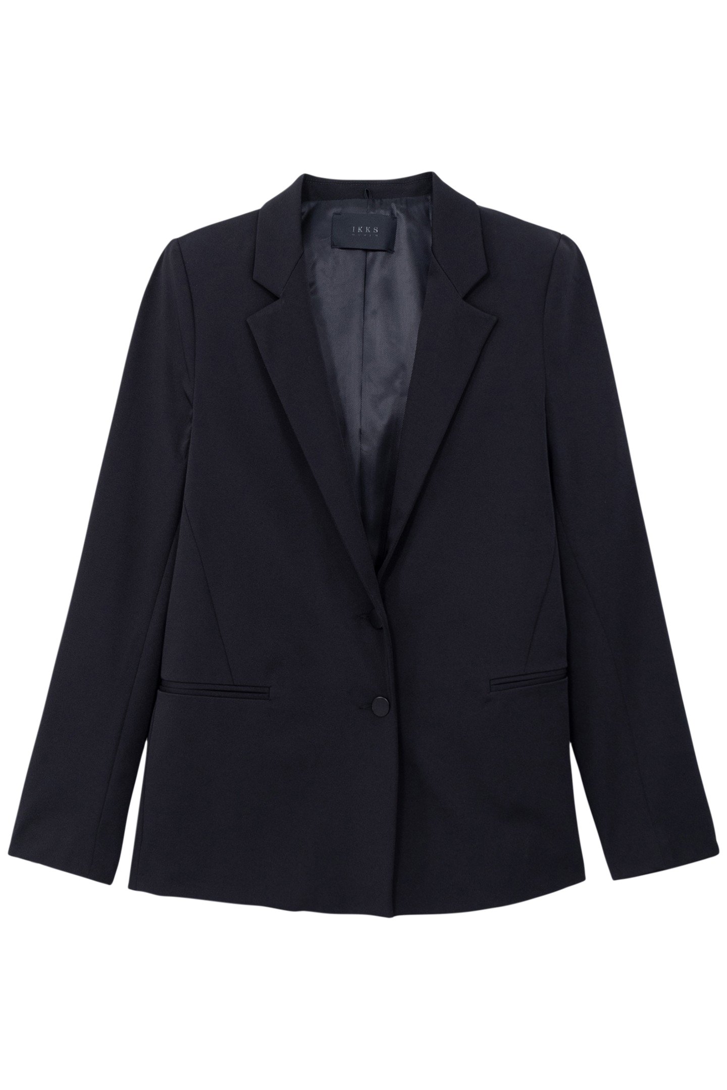 BLACK PAREMENT HOODED JACKET by IKKS