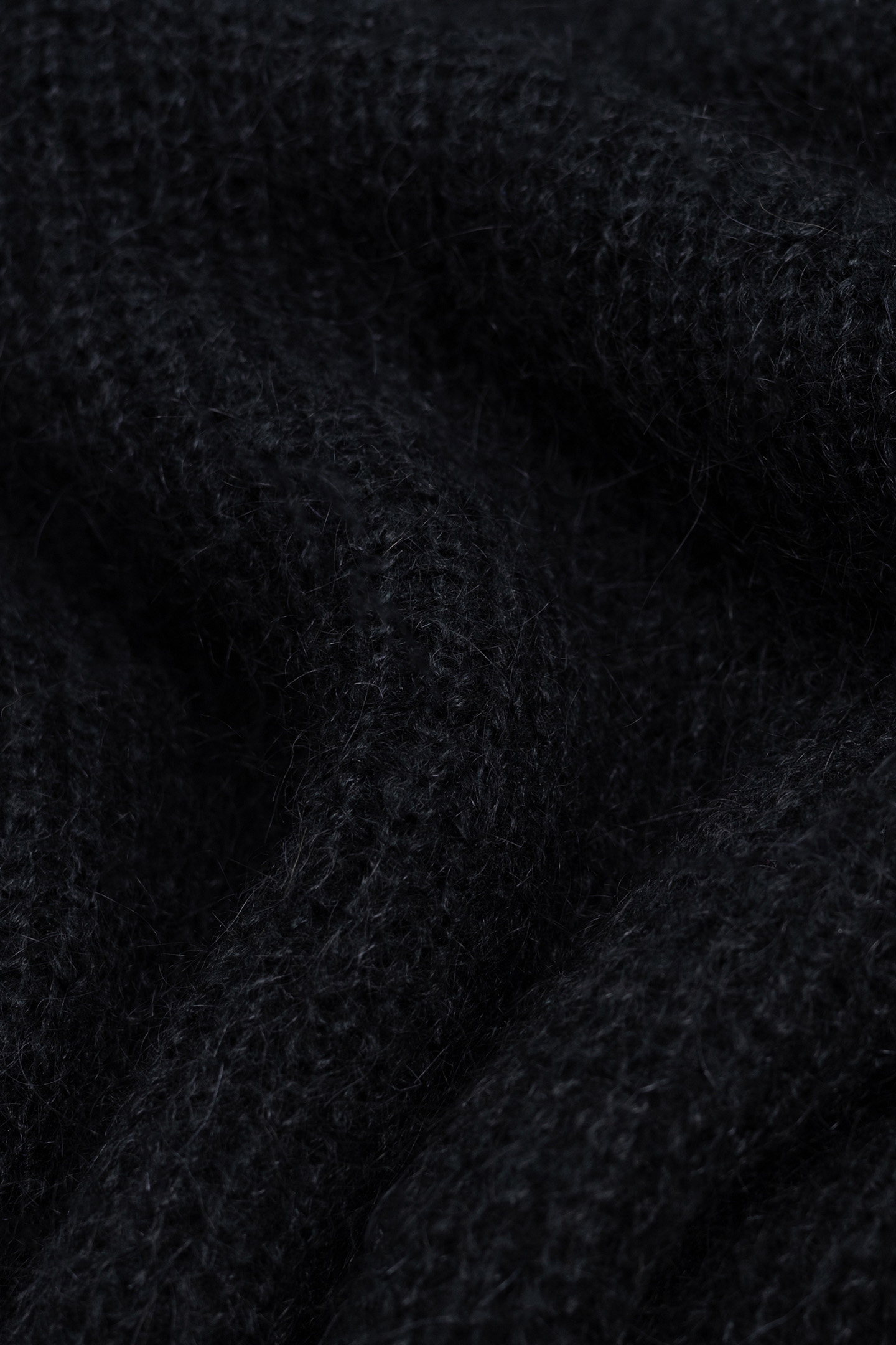 BLACK RIB-KNIT TURTLENECK SWEATER DRESS 8