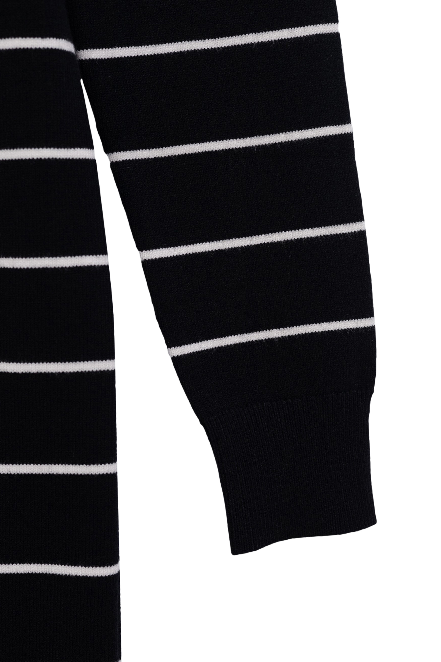 BLACK SAILOR STRIPED KNIT MIDI DRESS 3