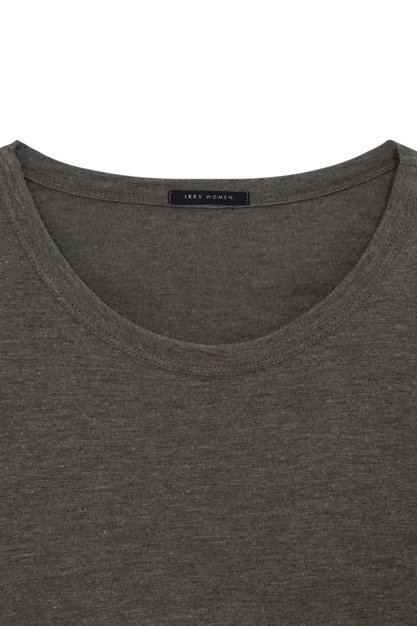 KHAKI LUREX KNIT TEE 3