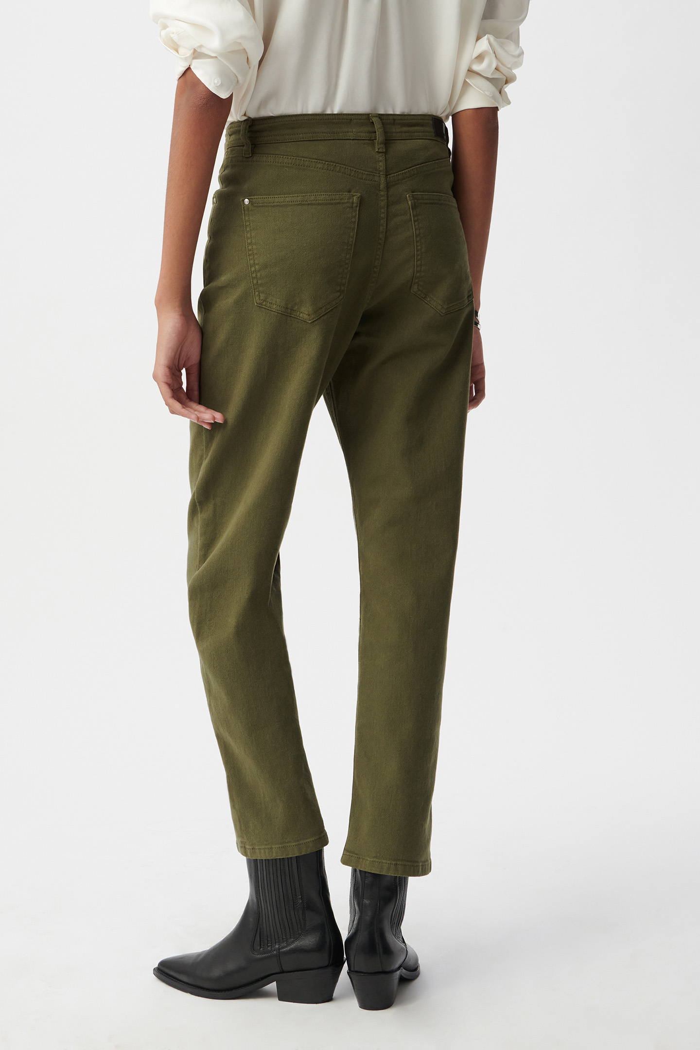 KHAKI ARMY SLOUCHY JEANS 2