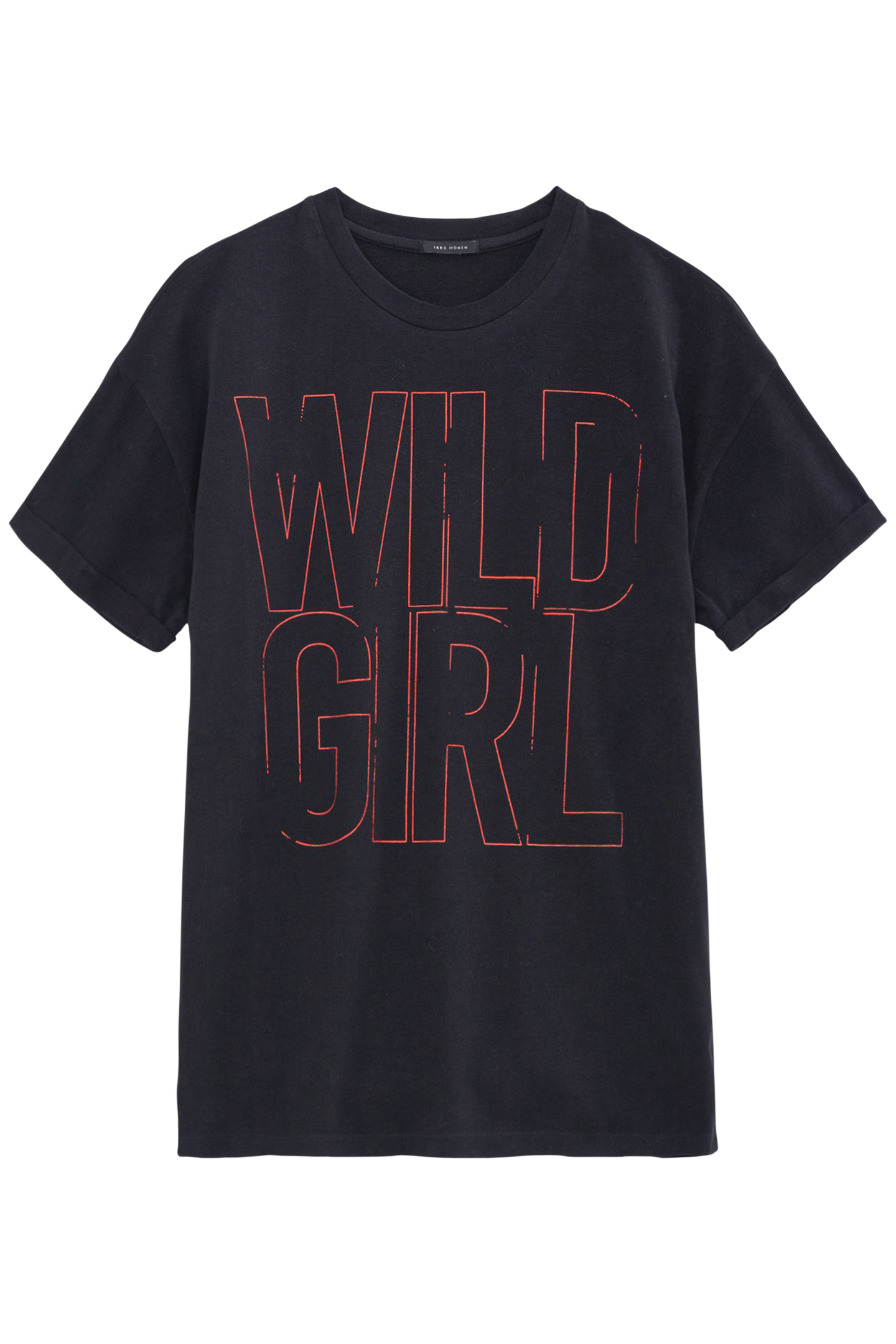 BLACK FUZZY TEE-SHIRT 1