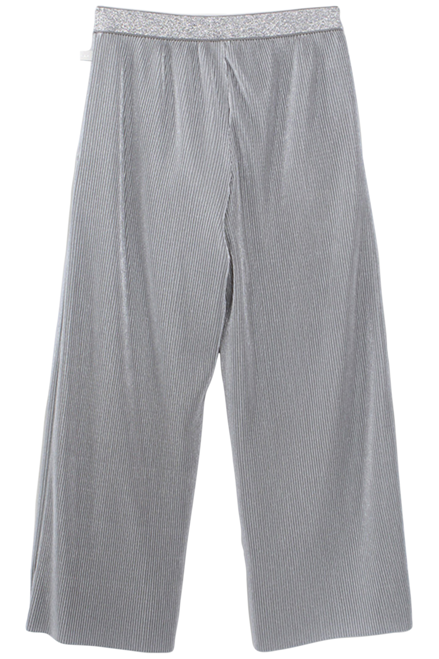 GIRLS’ SILVERY PLEATED WIDE-LEG TROUSERS 2