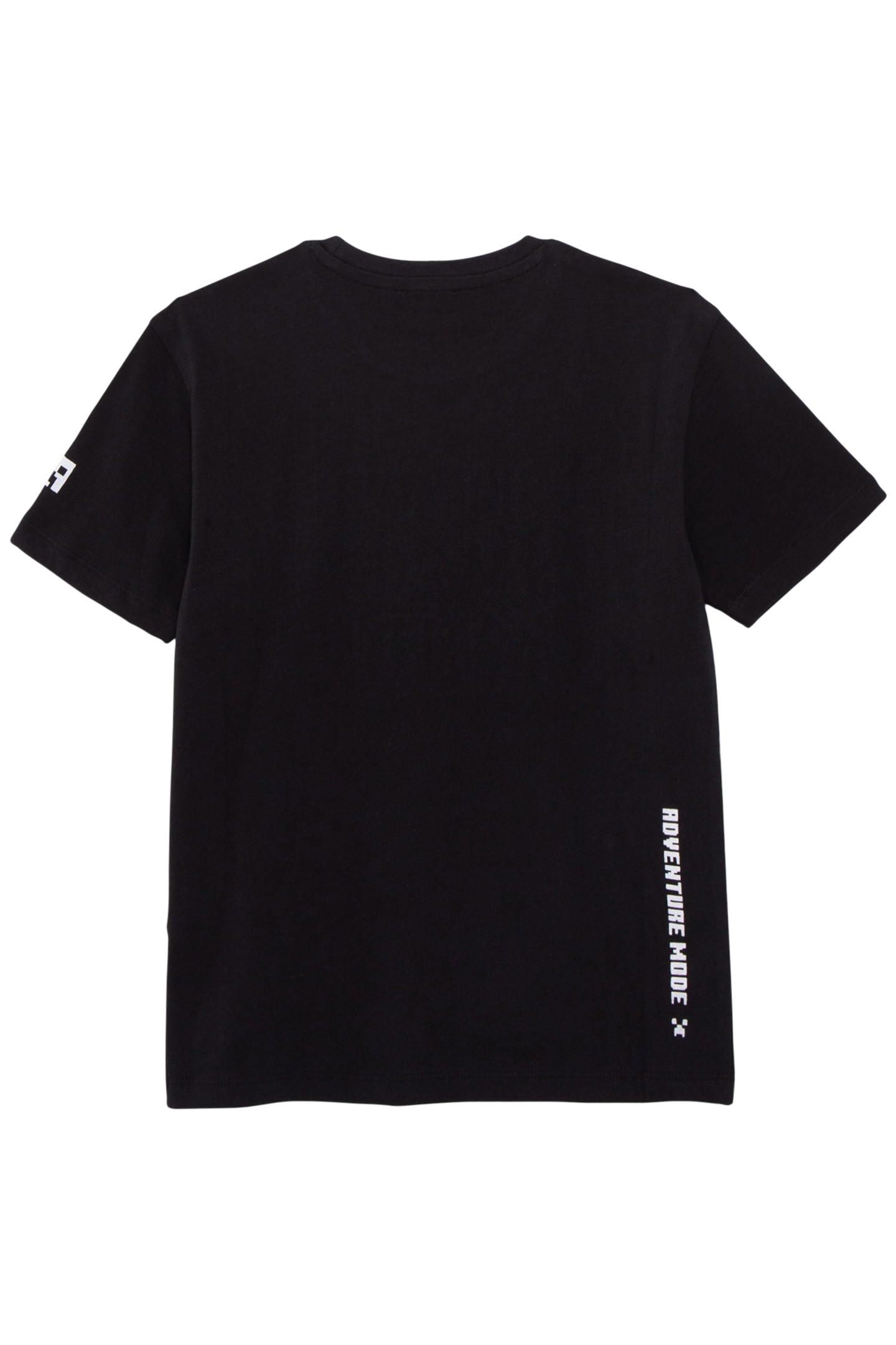 BOYS’ BLACK T-SHIRT WITH EMBOSSED MINECRAFT SLOGANS 2