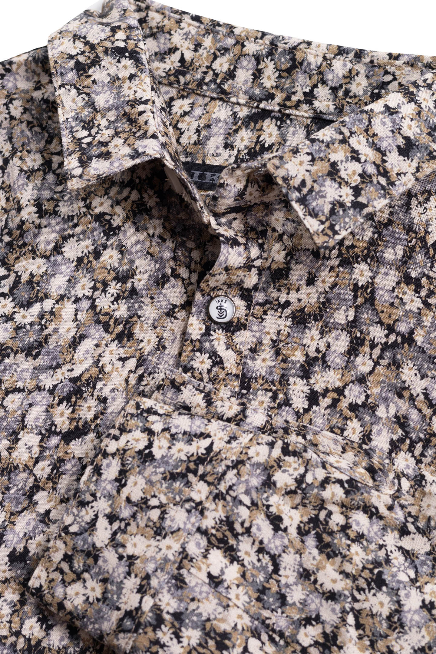 KHAKI SHIRT LENZING™ ECOVERO™ WINTER FLOWERS BOY 4