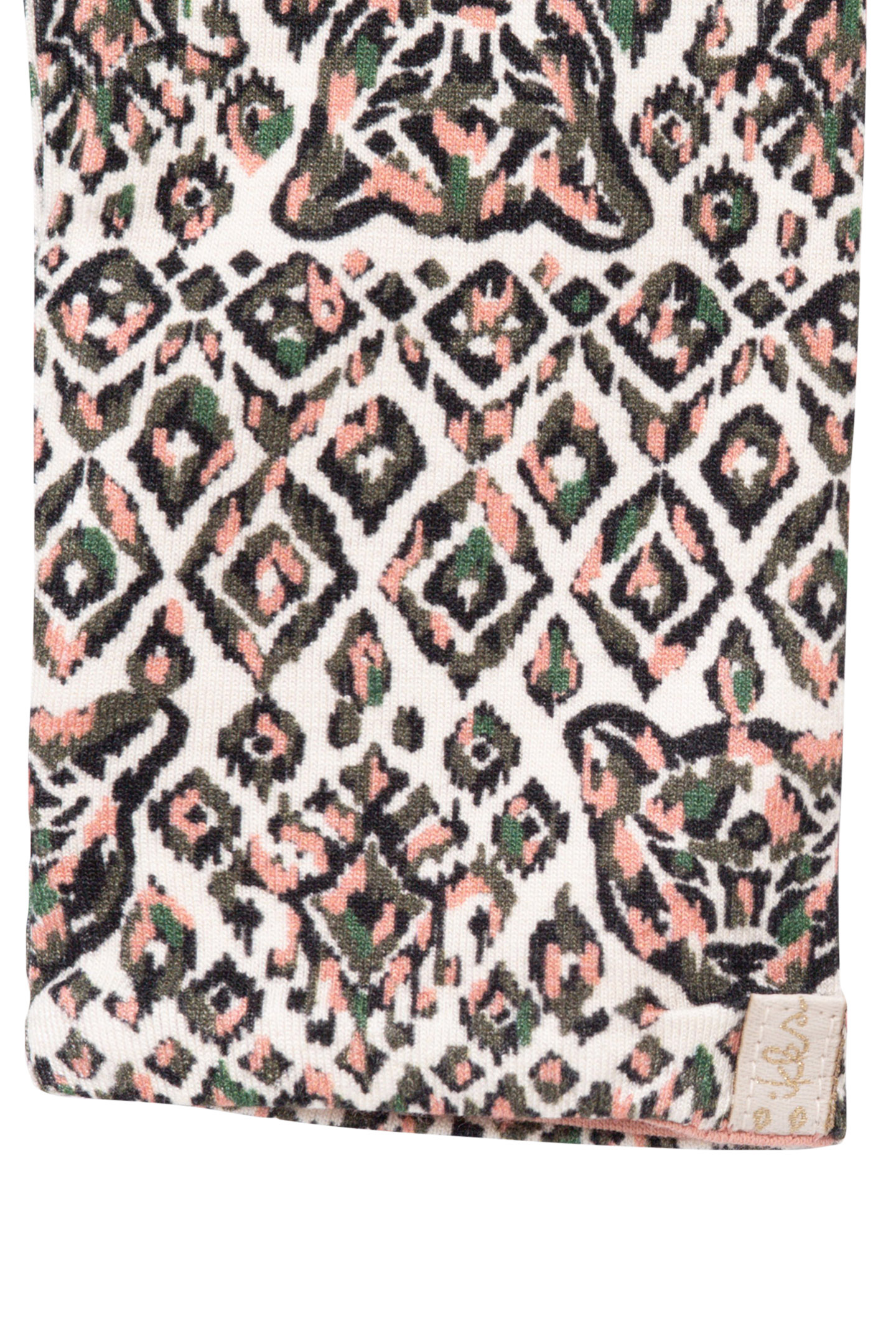 REVERSIBLE ETHNIC GRAPHIC AND GREEN BABY GIRL LEGGINGS 7