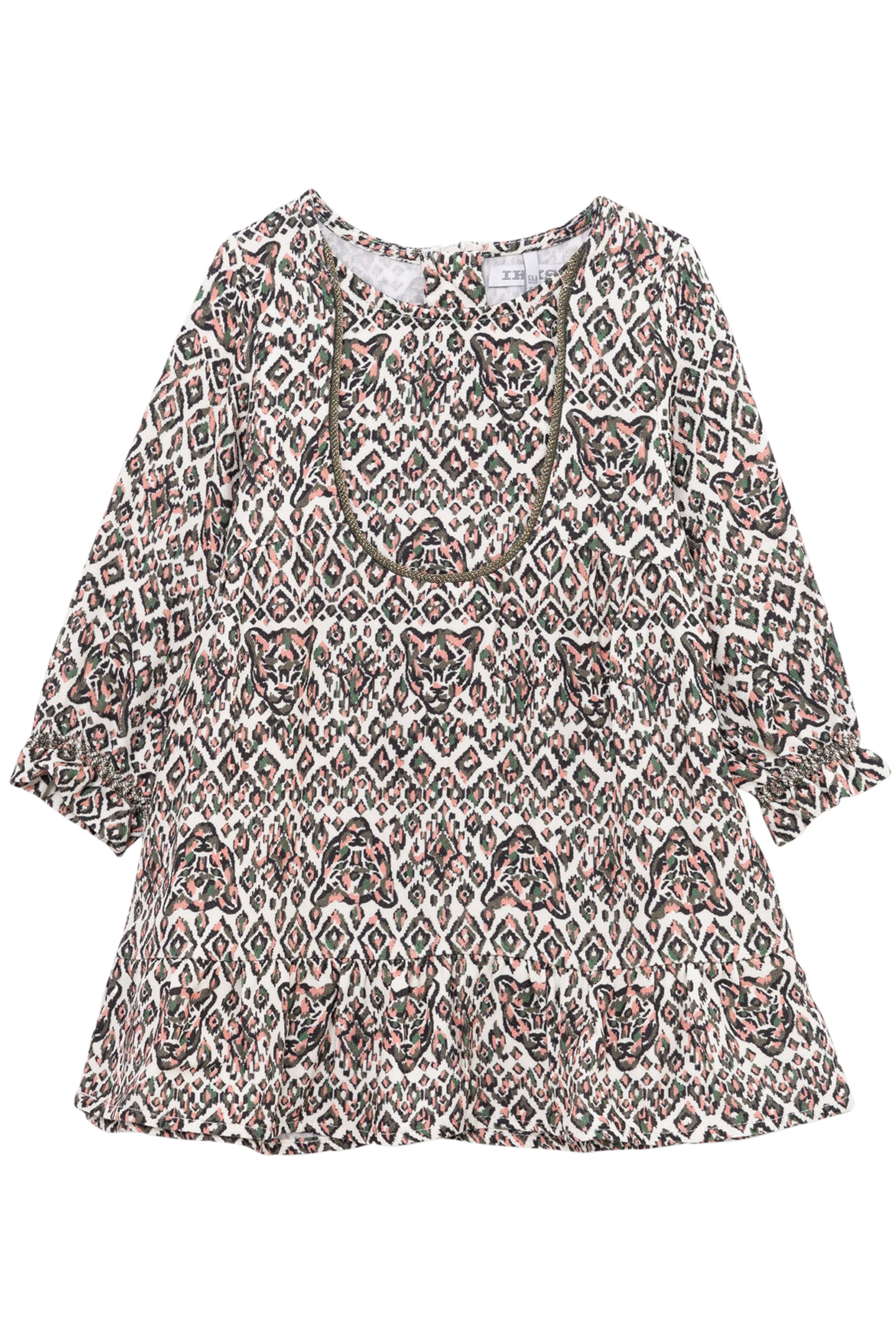 ECRU DRESS LENZING™ ECOVERO™ ETHNIC BABY GIRL 1