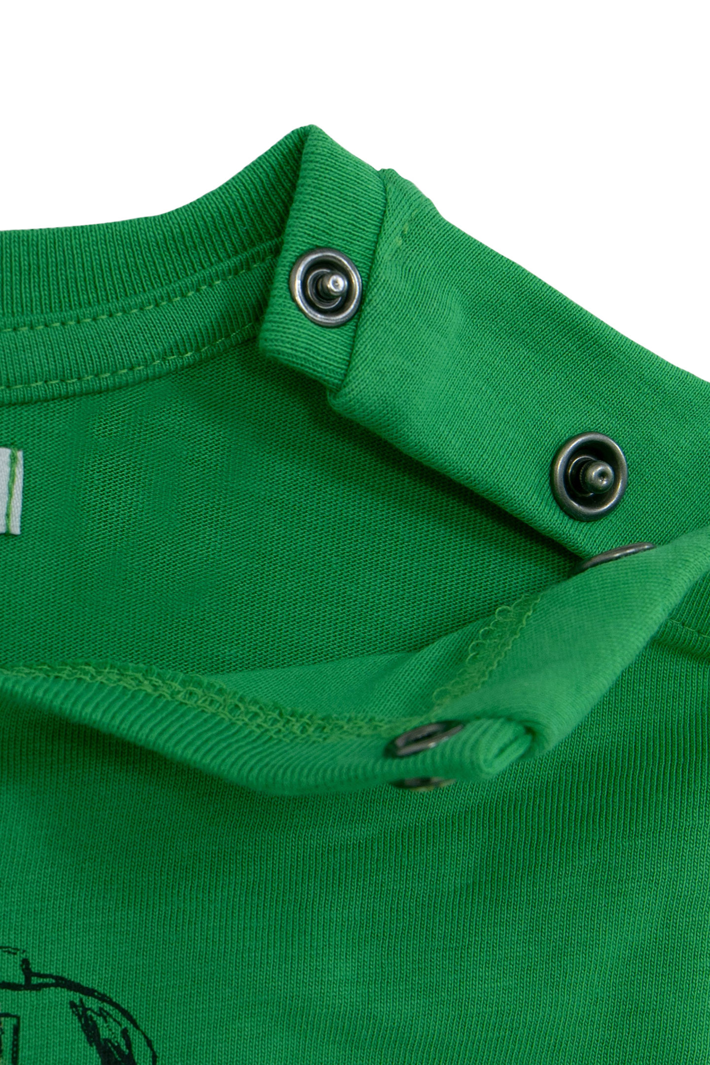 GREEN T-SHIRT ORGANIC COTTON VISUAL DOG-METRO BABY BOY 3