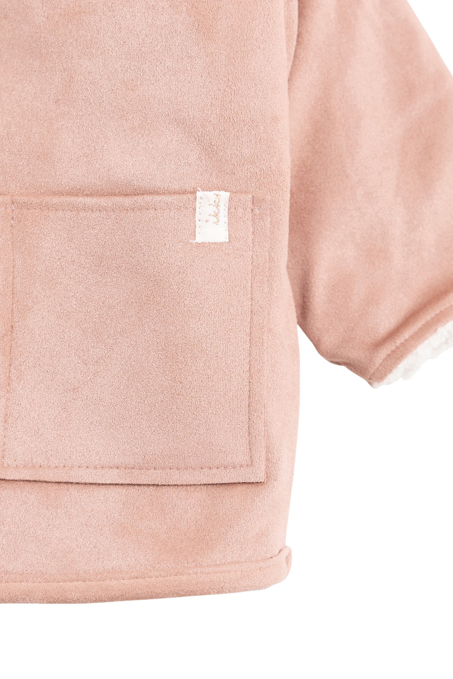 GIRL'S PINK SUEDE AND FUR COAT 4