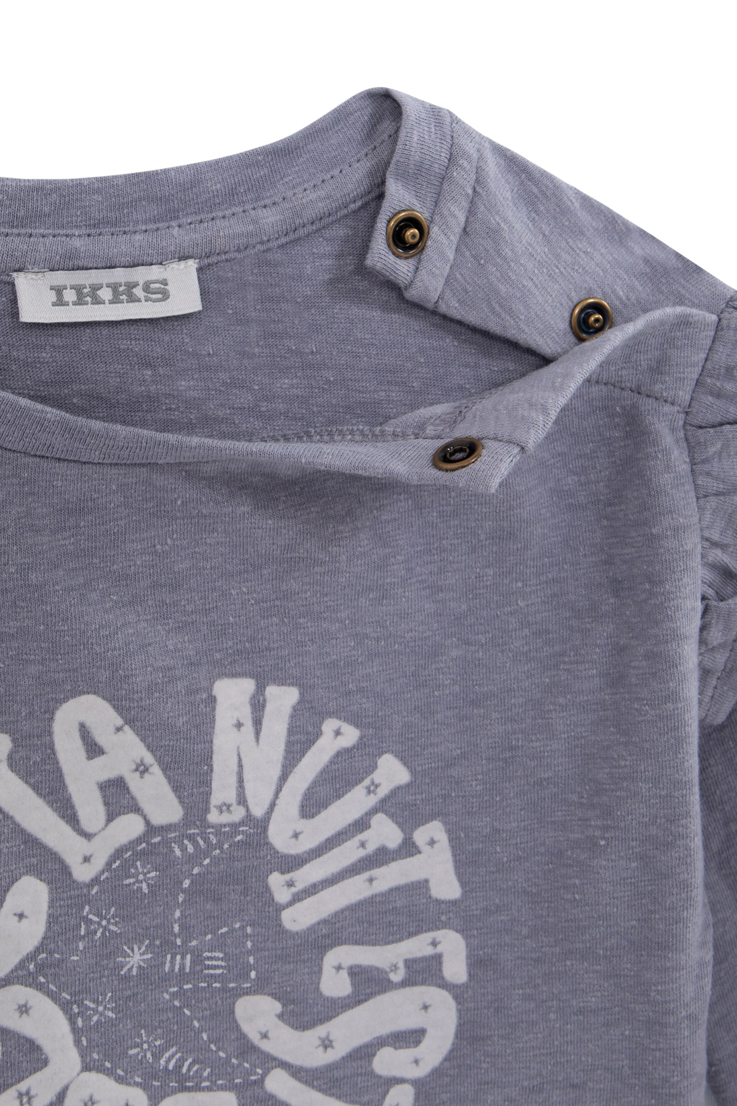 BLUE T-SHIRT FLOCKED WITH BABY GIRL MESSAGE 4