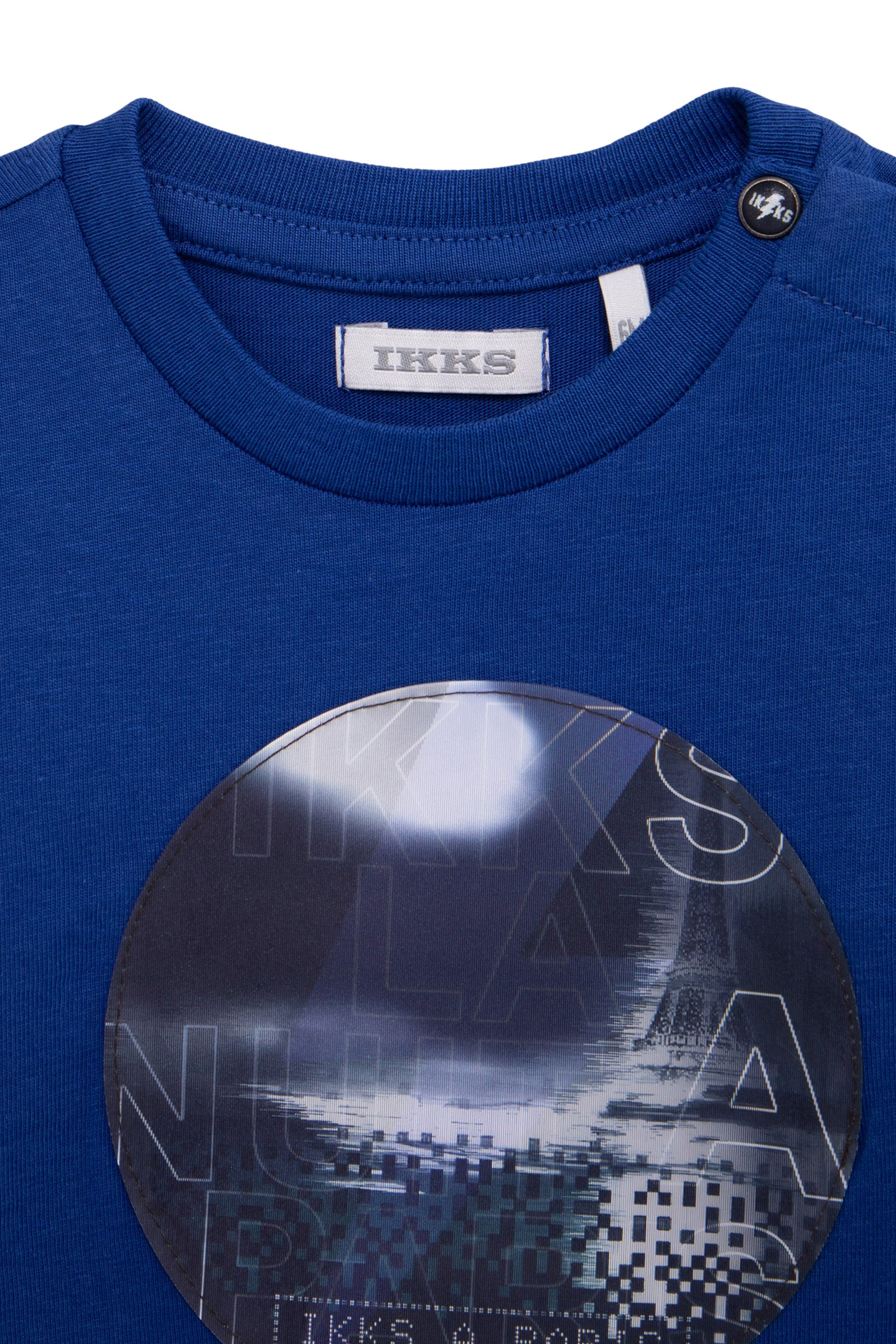 BABY BOY LENTICULAR BLUE ORGANIC COTTON T-SHIRT 5