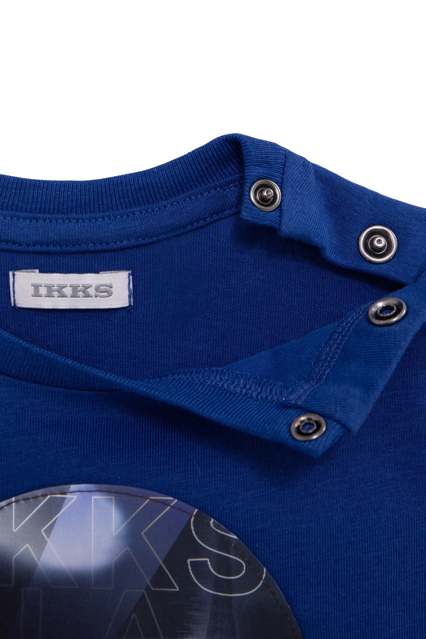 BABY BOY LENTICULAR BLUE ORGANIC COTTON T-SHIRT 3