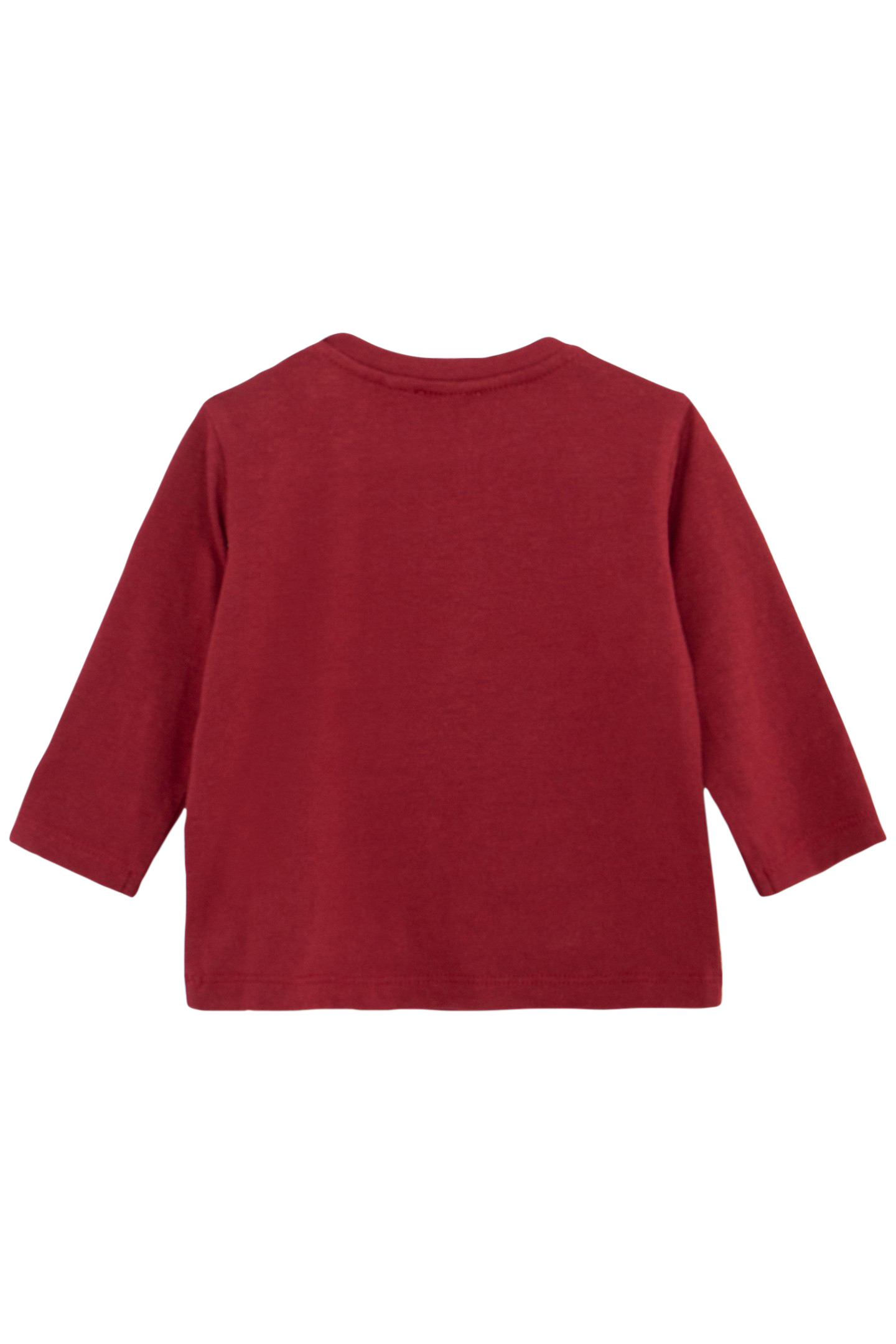 BABY BOY BURGUNDY VISUAL T-SHIRT CAT ROCKER 2