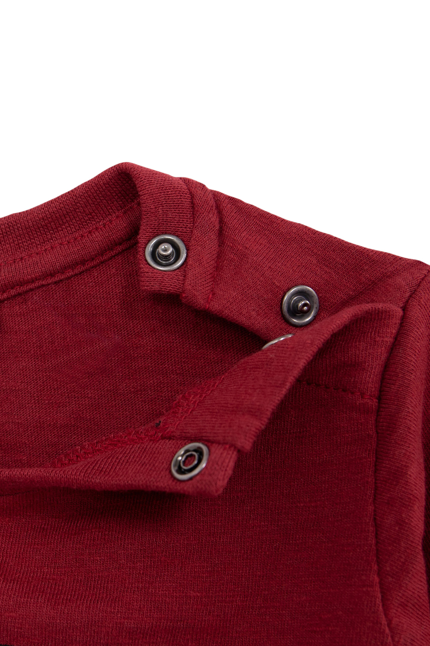 BABY BOY BURGUNDY VISUAL T-SHIRT CAT ROCKER 4