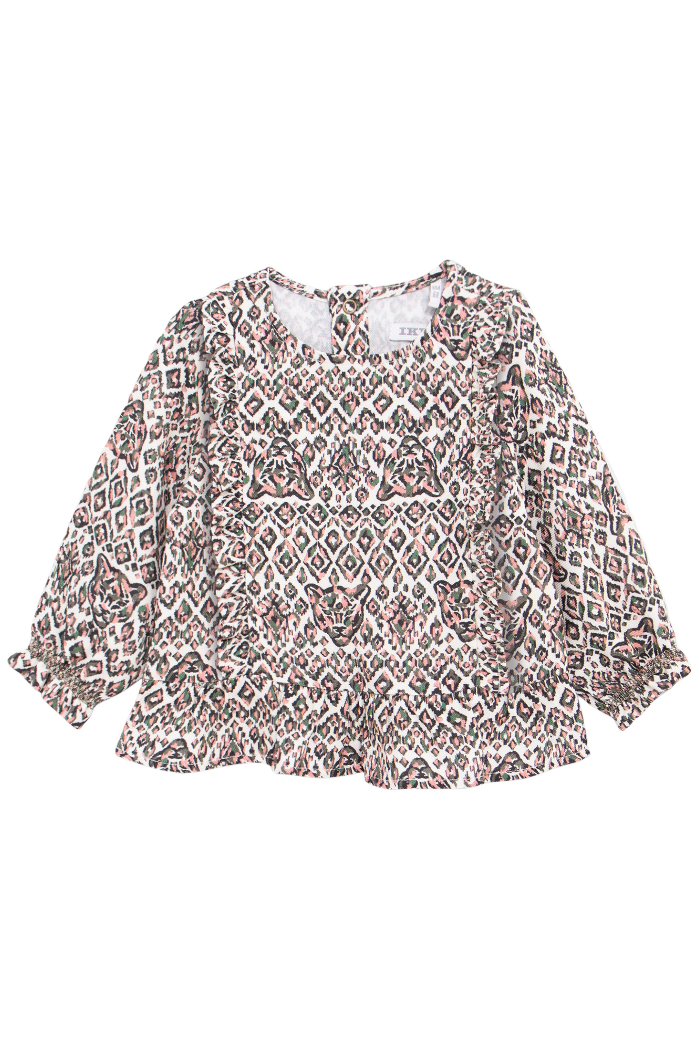 ECRU BLOUSE LENZING™ ECOVERO™ ETHNIC BABY GIRL 1