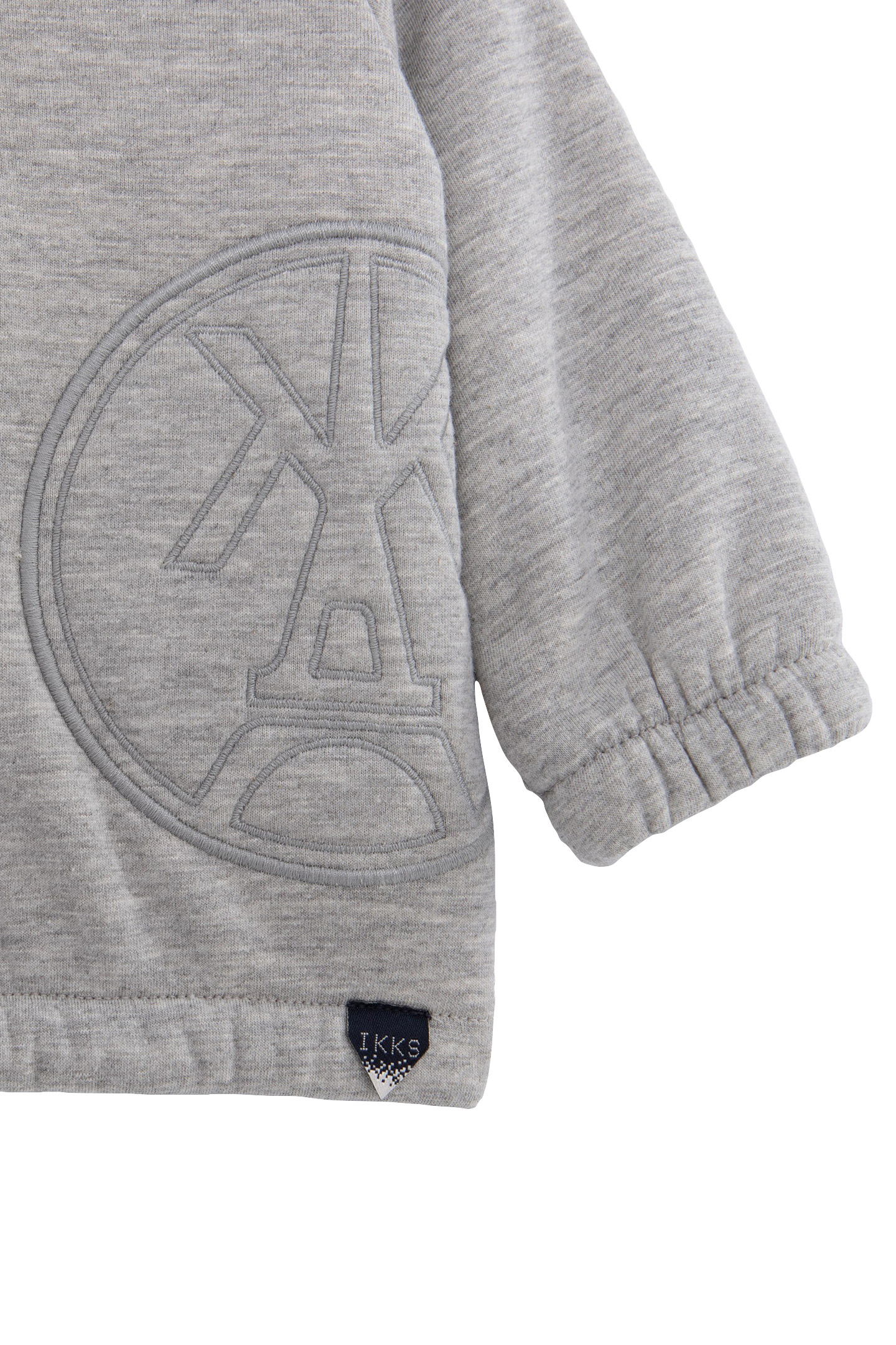 BABY BOY GREY MAXI EMBROIDERED FURRY SWEATSHIRT 5