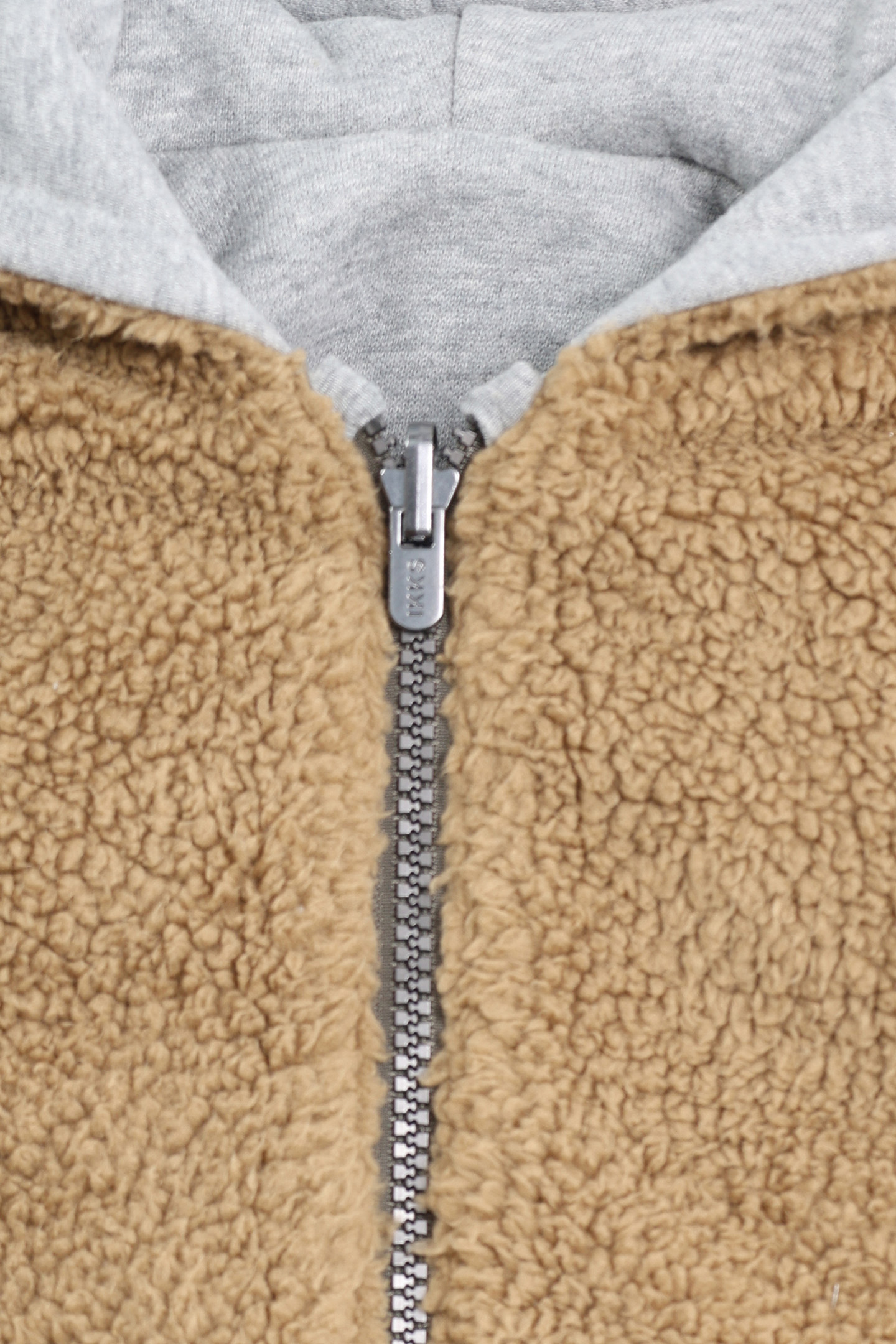 GREY SHERPA CAMEL FLEECE REVERSIBLE CARDIGAN BABY BOY 4