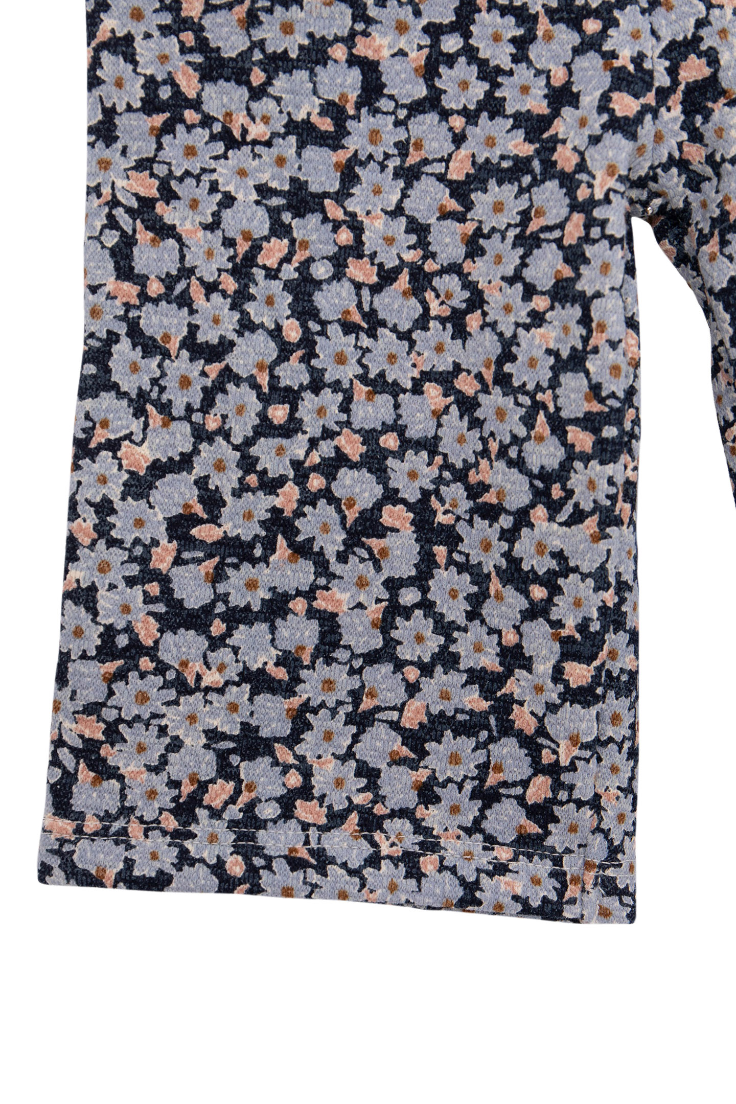 ORGANIC COTTON NAVY PANTS LAVENDER FLOWERS BABY GIRL 5