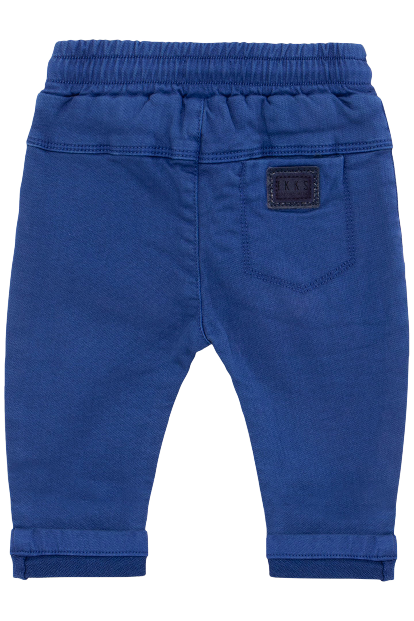 BABY BOY'S COMFORT BLUE ELASTICATED WAIST UPCYCLED JEANS 2