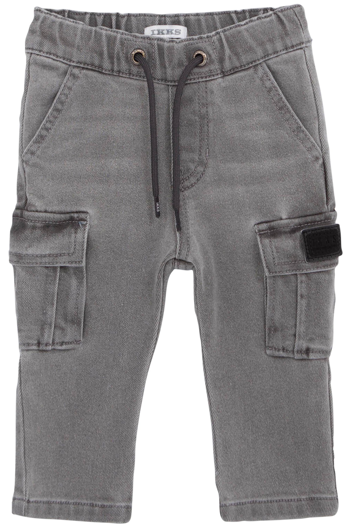 BATTLE GREY ELASTIC WAIST JEANS BABY BOY 1