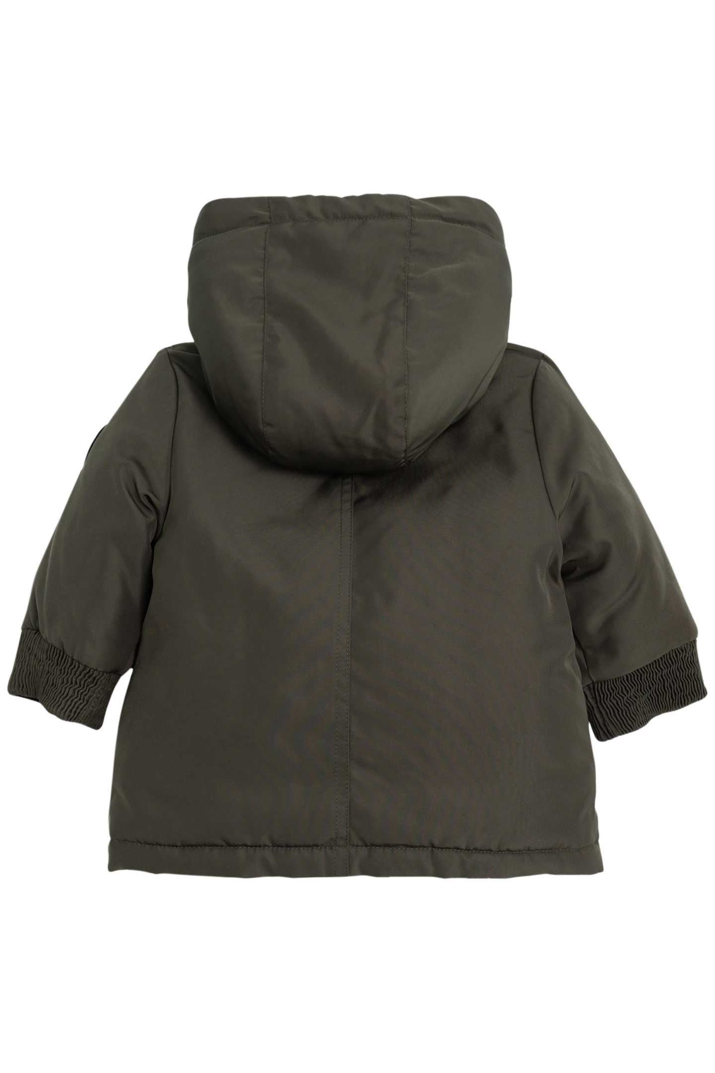 BABY BOY KHAKI NYLON COATED PARKA 2